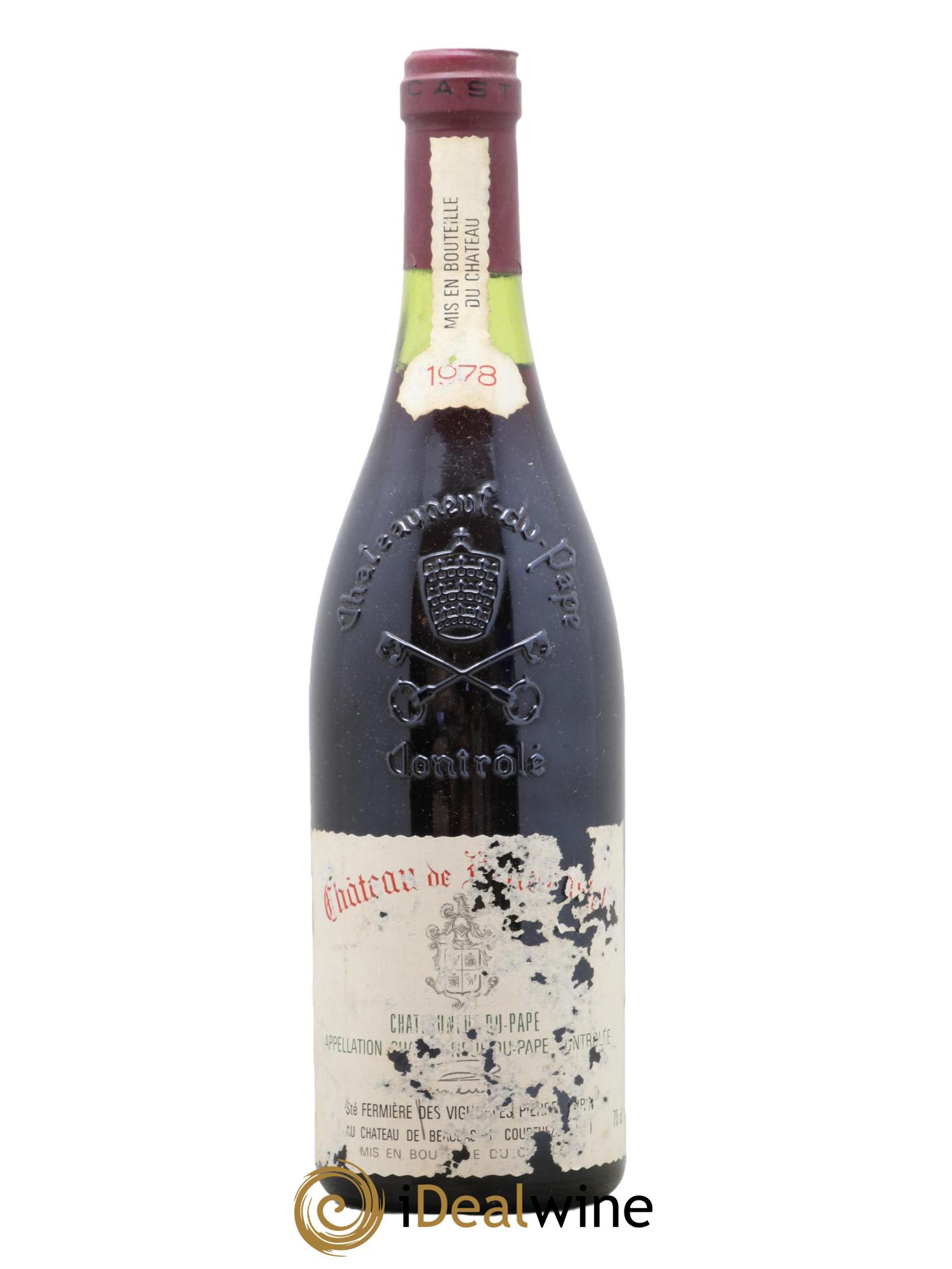 Châteauneuf-du-Pape Château de Beaucastel Famille Perrin 1978 - Lot de 1 bouteille - 0