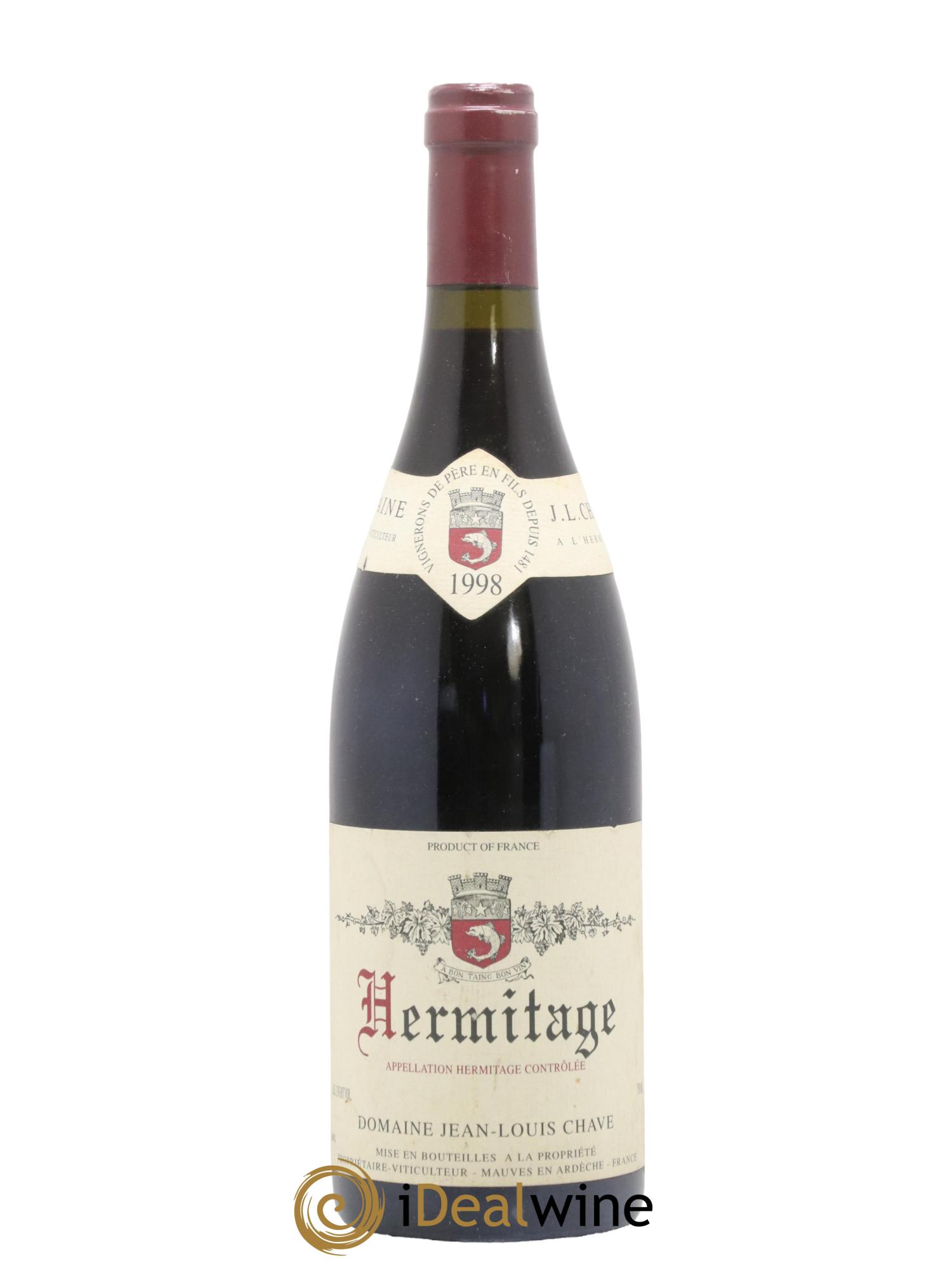 Hermitage Jean-Louis Chave 1998 - Lotto di 1 bottiglia - 0