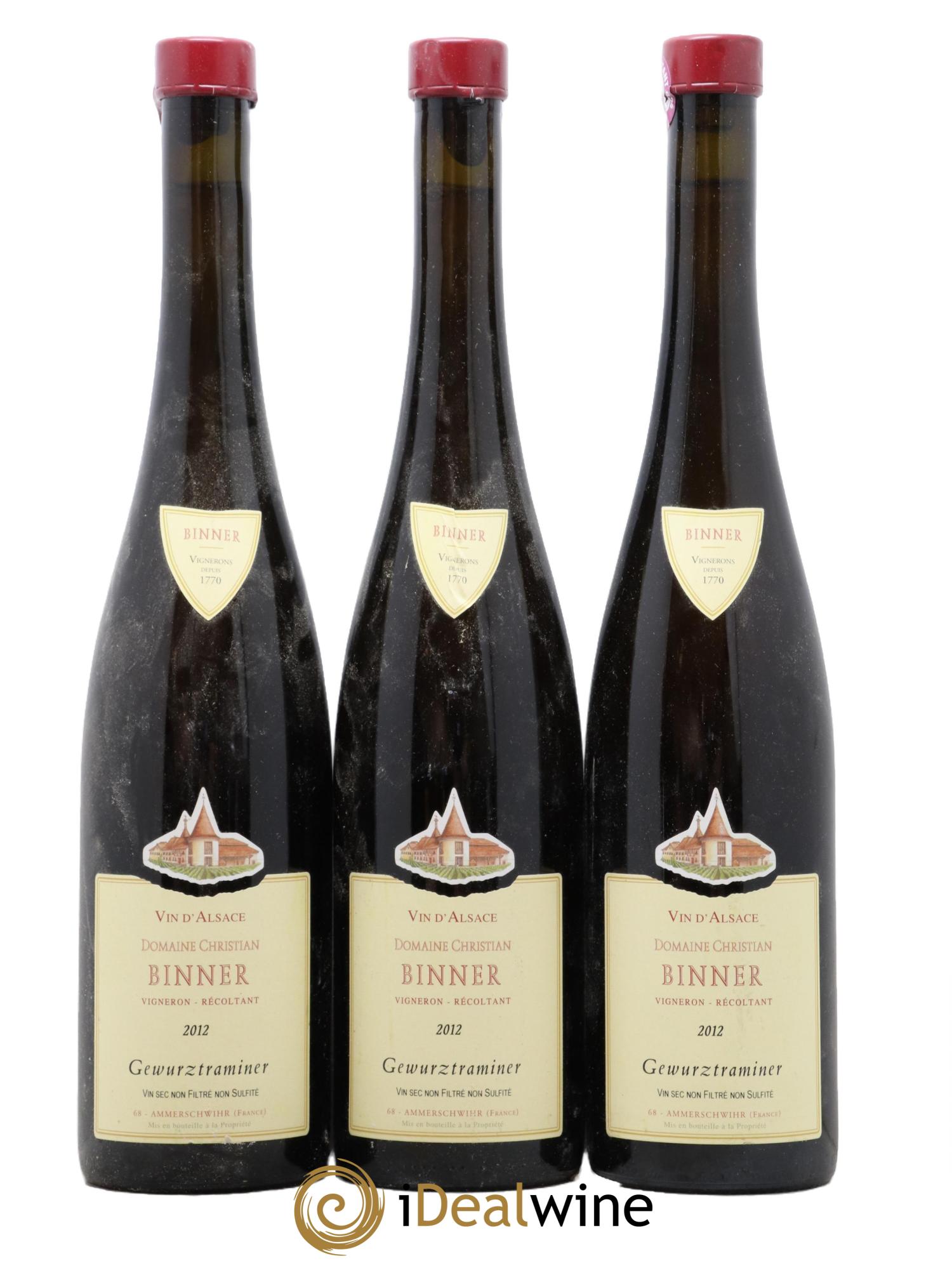 Alsace Gewurtztraminer Christian Binner 2012 - Lot de 3 bouteilles - 0