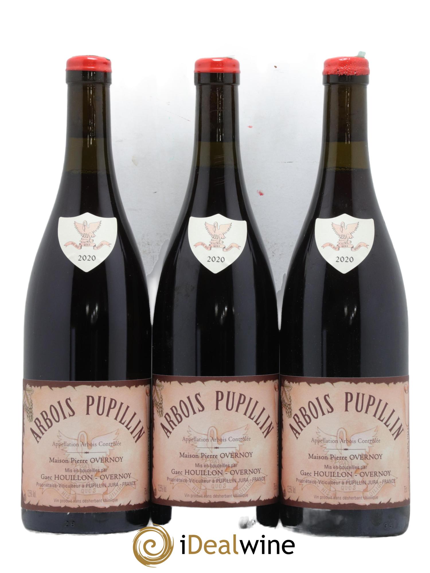 Arbois Pupillin Poulsard (cire rouge) Overnoy-Houillon (Domaine)  2020 - Lot de 3 bouteilles - 0