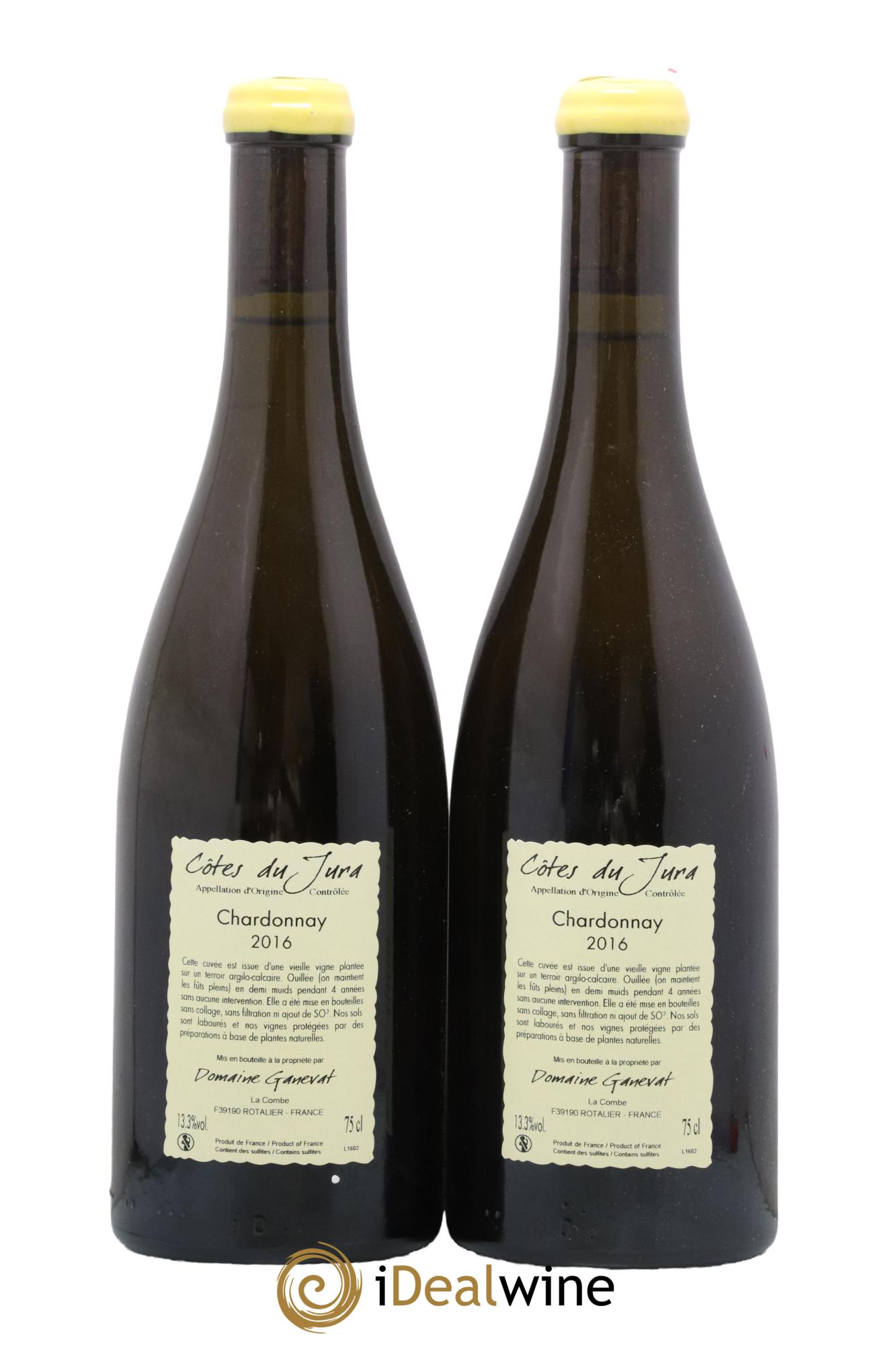 Côtes du Jura Les Chamois du Paradis Jean-François Ganevat (Domaine) 2016 - Lot of 2 bottles - 1