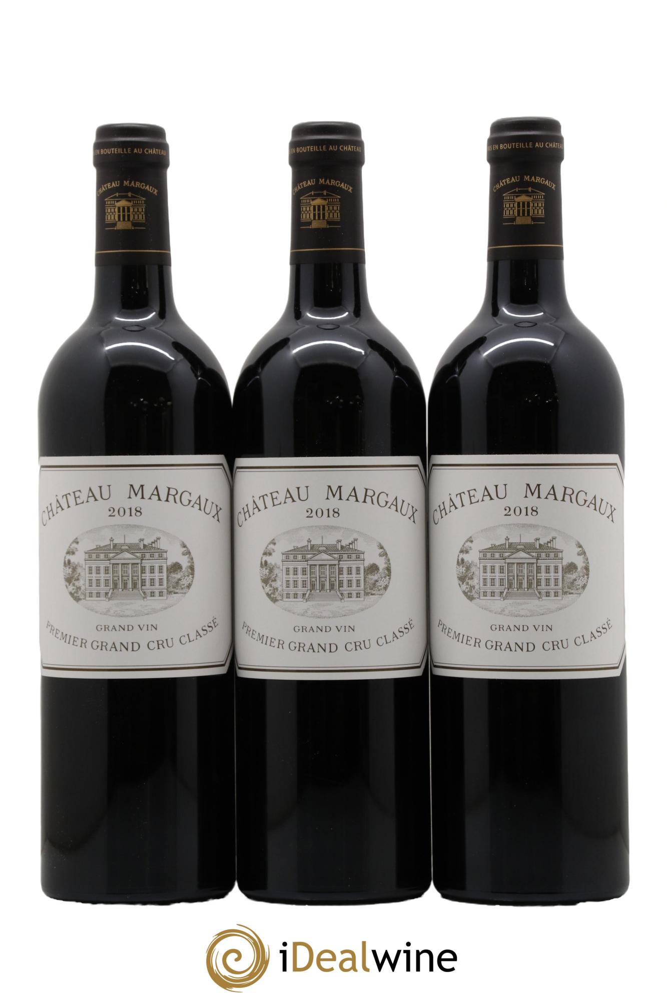 Château Margaux 1er Grand Cru Classé 2018 - Lot de 3 bouteilles - 0