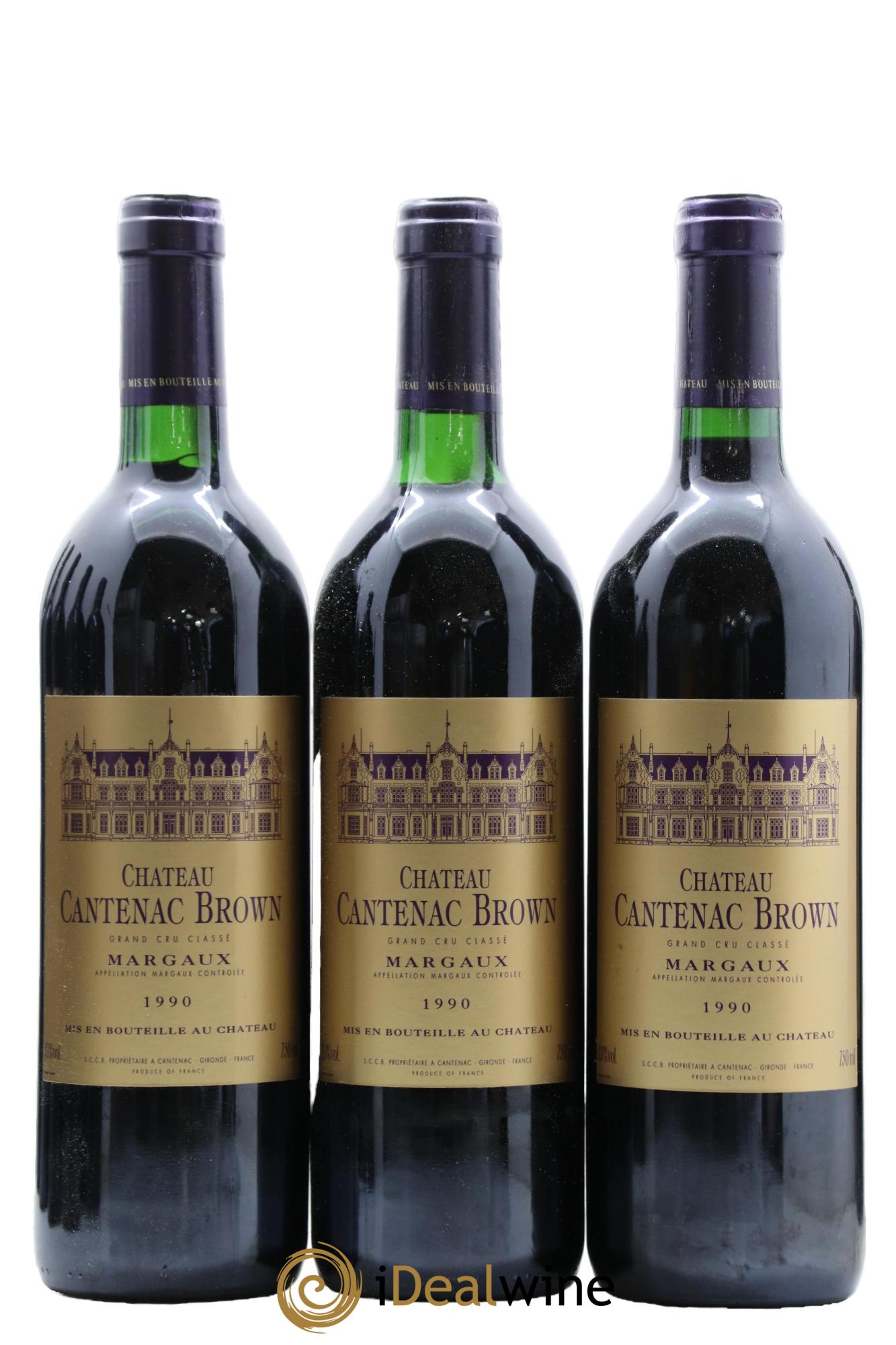 Château Cantenac Brown 3ème Grand Cru Classé 1990 - Lot of 12 bottles - 2