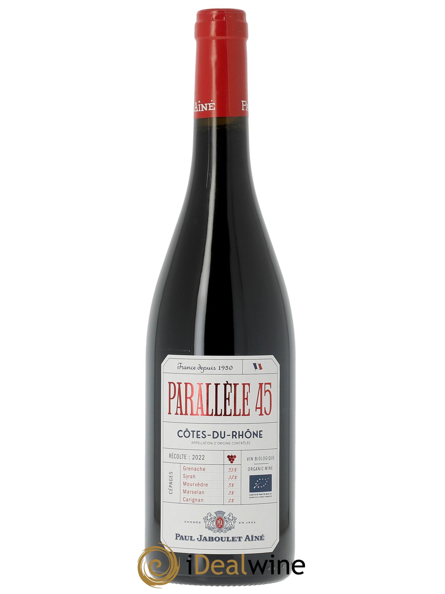 Côtes du Rhône Parallèle 45 Paul Jaboulet Ainé   2022 - Posten von 1 Flasche - 0