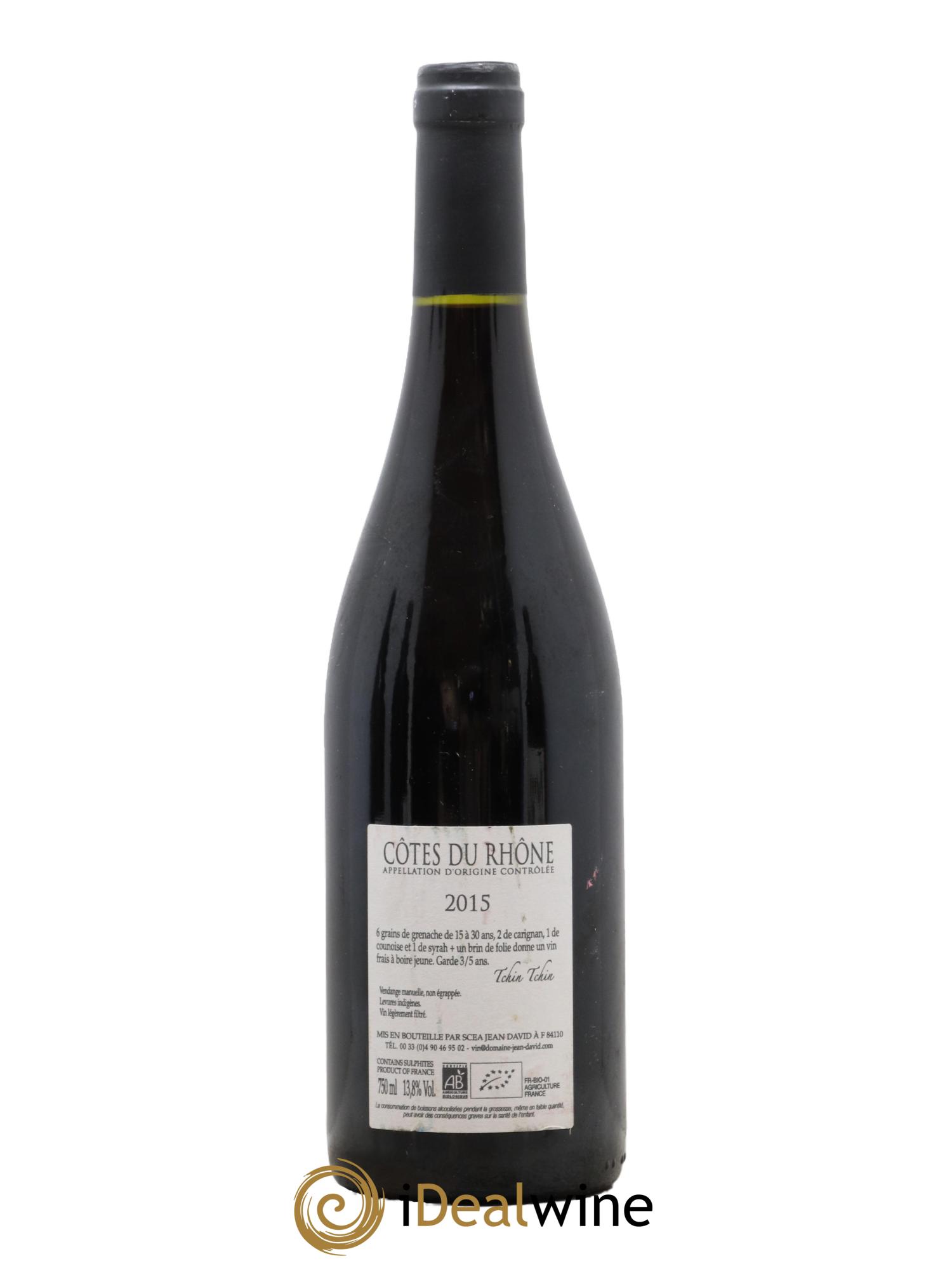 Côtes du Rhône Jean David 2015 - Posten von 1 Flasche - 1