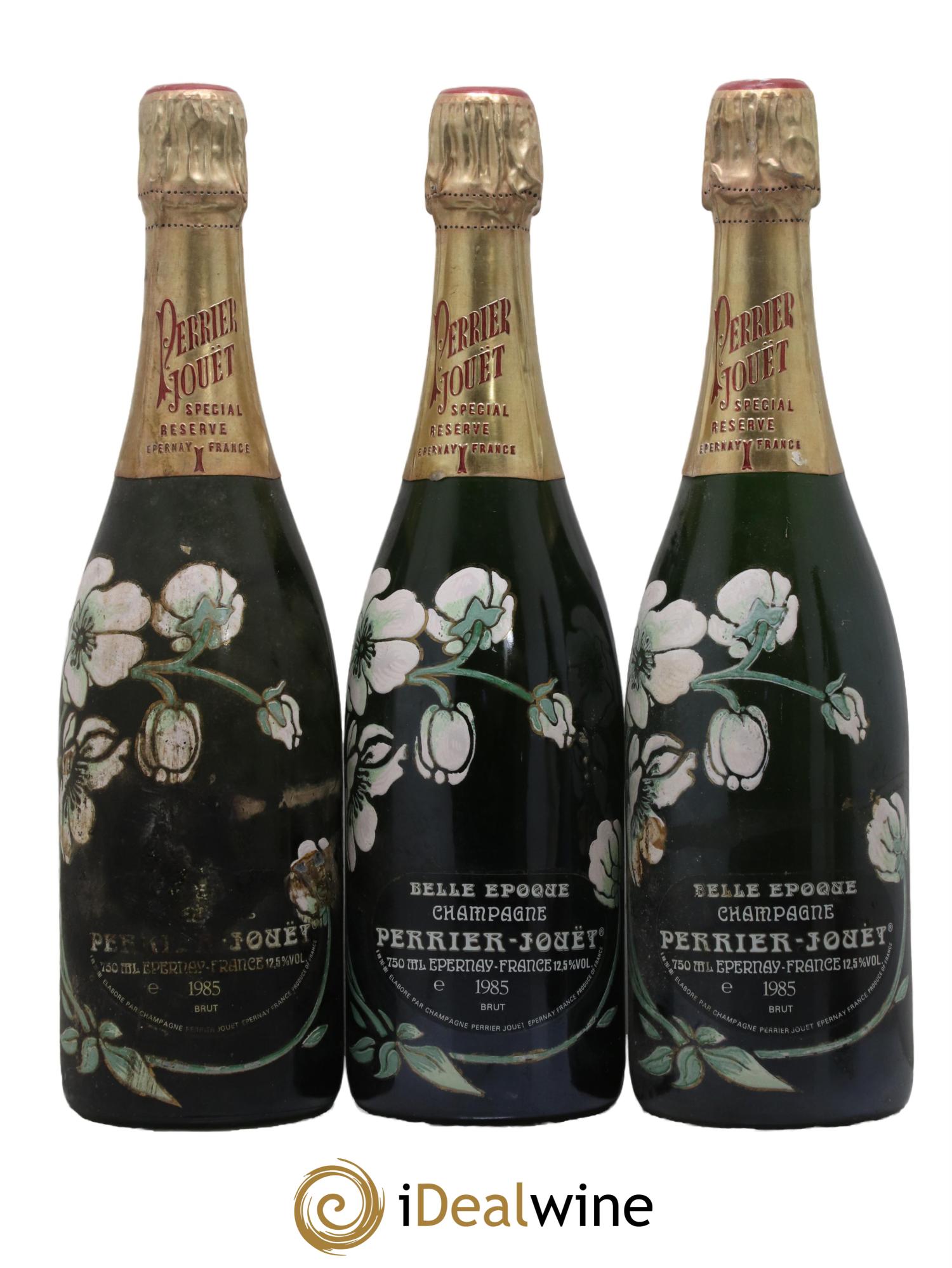 Cuvée Belle Epoque Perrier-Jouët 1985 - Posten von 3 Flaschen - 0