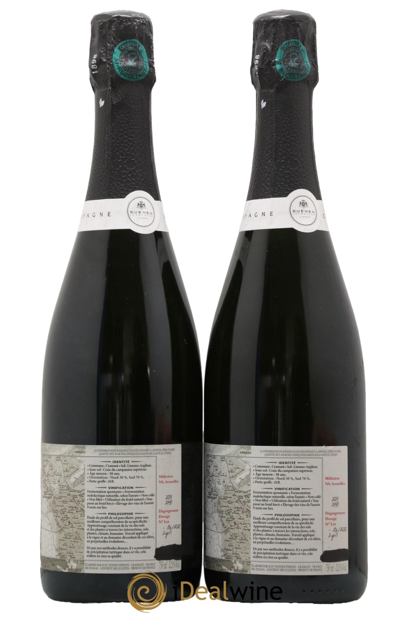 Les Robarts Extra Brut Blanc de Blancs Suenen  2014 - Lot of 2 bottles - 1