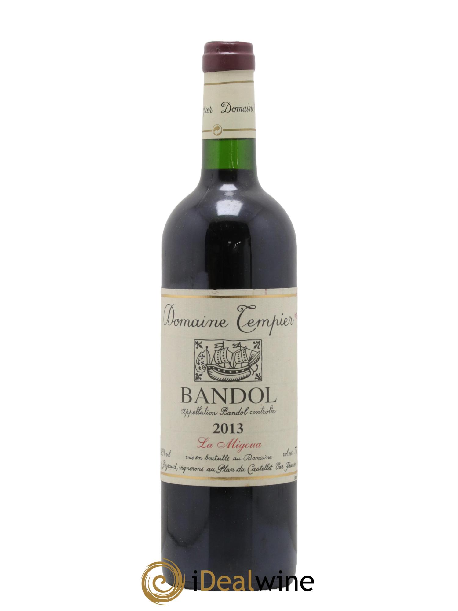 Bandol Domaine Tempier Cuvée La Migoua Famille Peyraud 2013 - Lot de 1 bouteille - 0