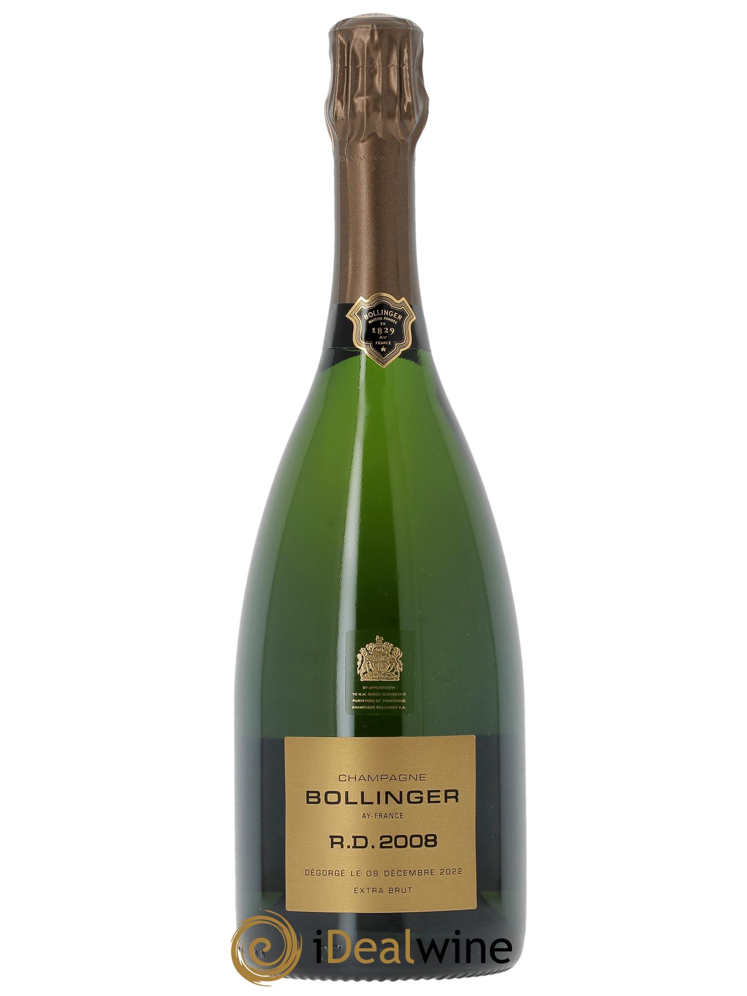 R.D. Extra Brut Bollinger  2008 - Lot de 1 bouteille - 1