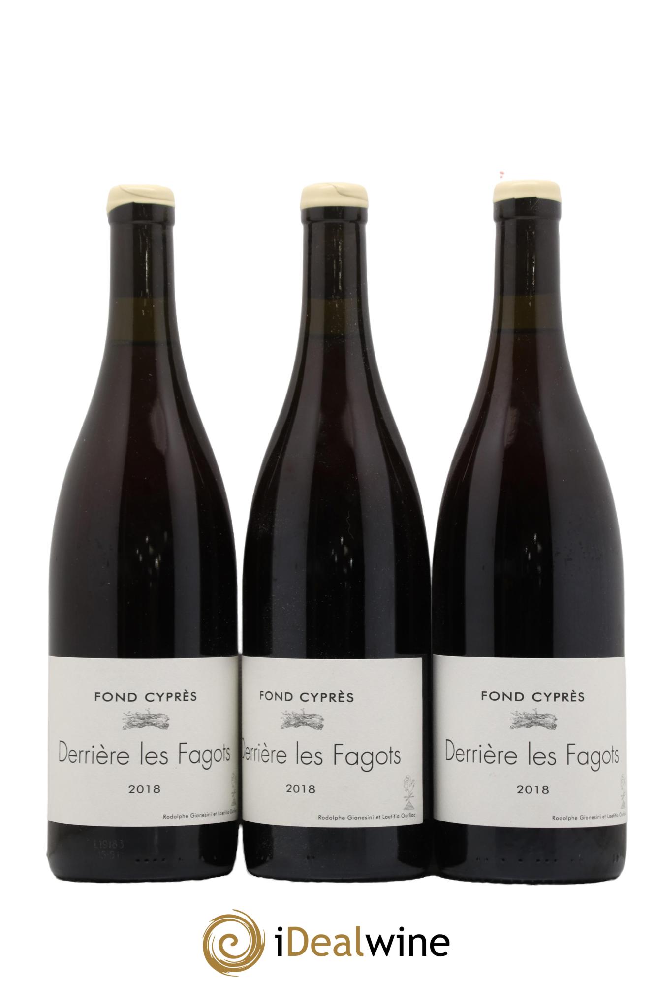 Vin de France Derriere les Fagots Domaine Fond Cypres 2018 - Lot of 3 bottles - 0