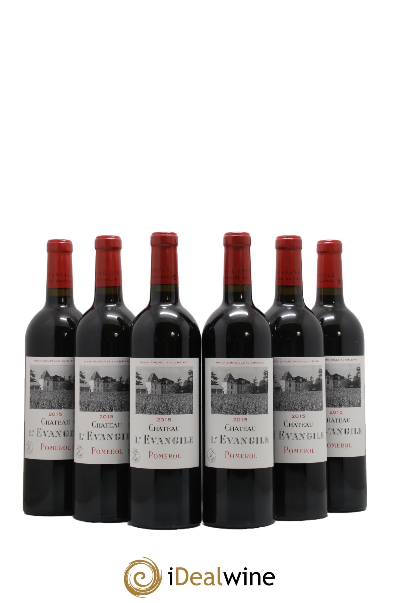 Château l' Évangile 2015 - Posten von 6 Flaschen - 0