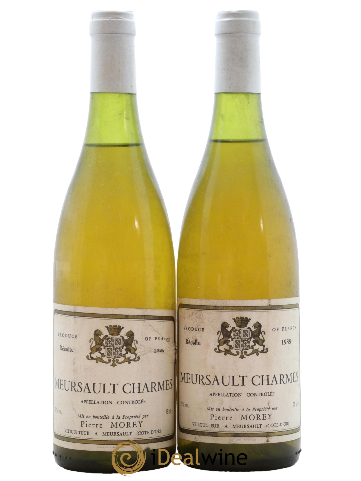 Meursault 1er Cru Charmes Pierre Morey (Domaine) 1988 - Posten von 2 Flaschen - 0