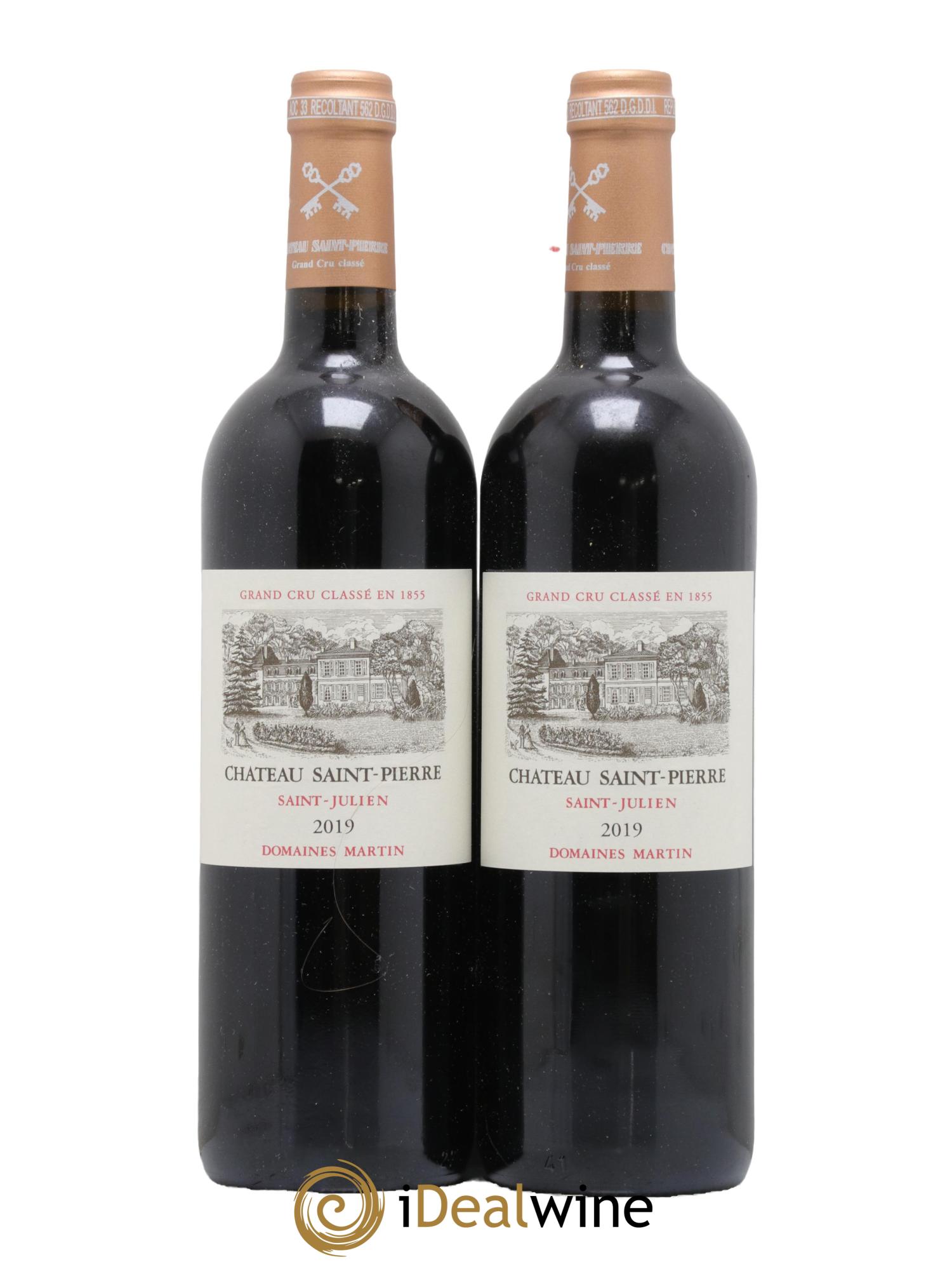 Château Saint-Pierre 4ème Grand Cru Classé  2019 - Lot de 2 bouteilles - 0