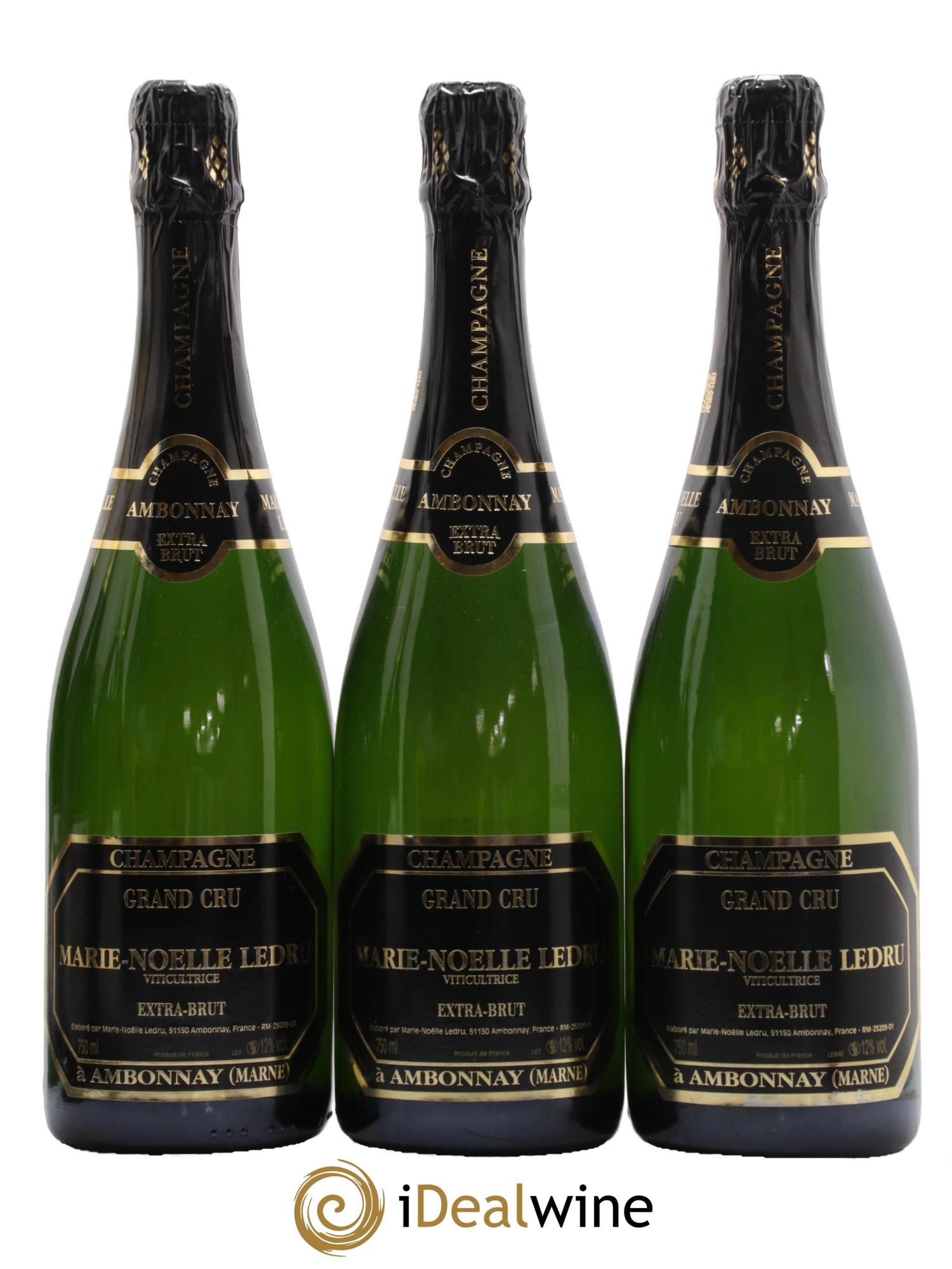 Extra-Brut Marie-Noëlle Ledru - Posten von 3 Flaschen - 0