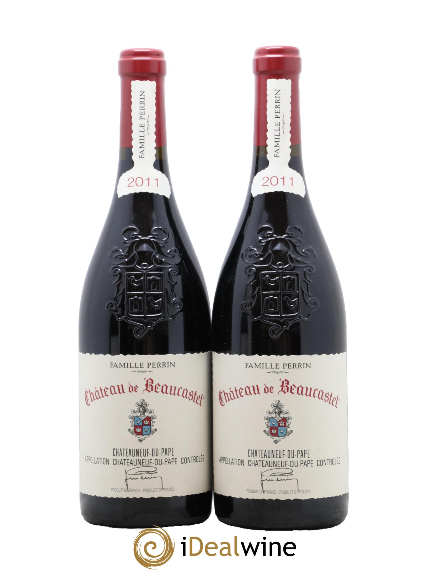 Châteauneuf-du-Pape Château de Beaucastel Famille Perrin 2011 - Lot de 2 bouteilles - 0