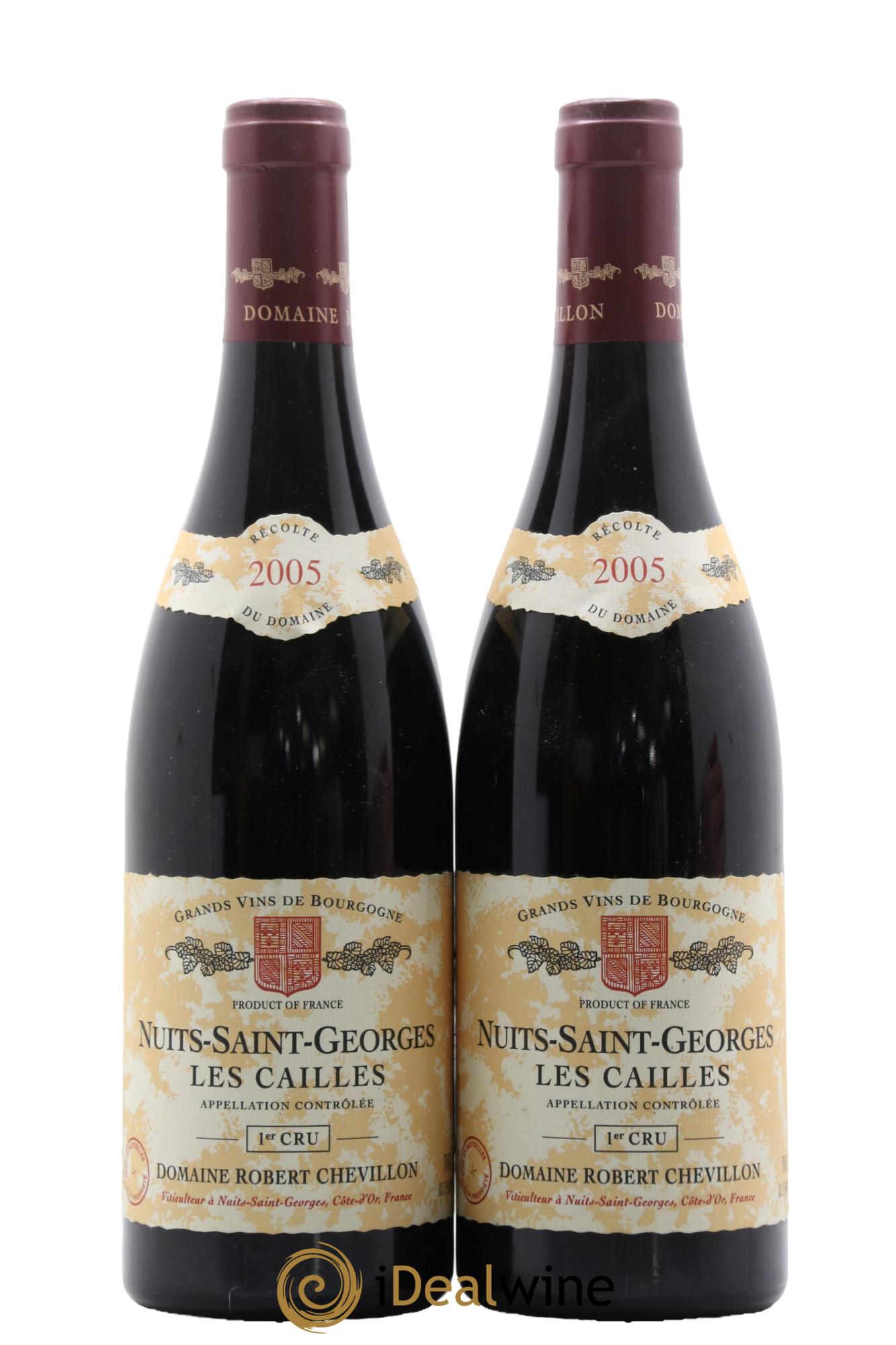 Nuits Saint-Georges 1er Cru Les Cailles Robert Chevillon  2005 - Lot of 2 bottles - 0