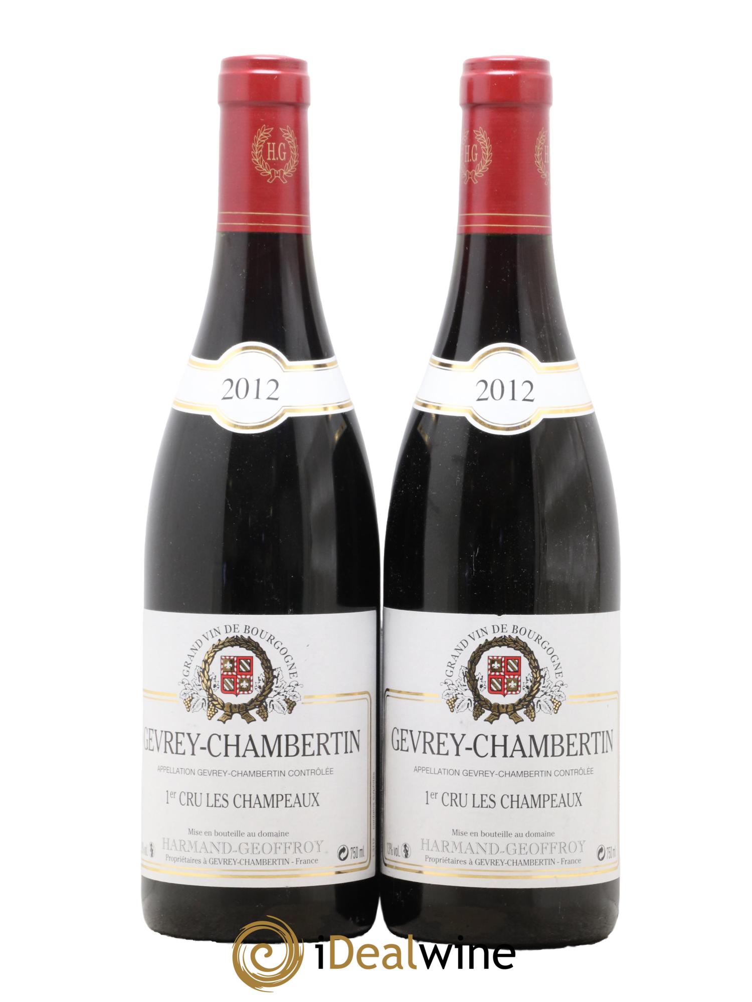 Gevrey-Chambertin 1er Cru Les Champeaux Harmand-Geoffroy (Domaine) 2012 - Lot of 2 bottles - 0