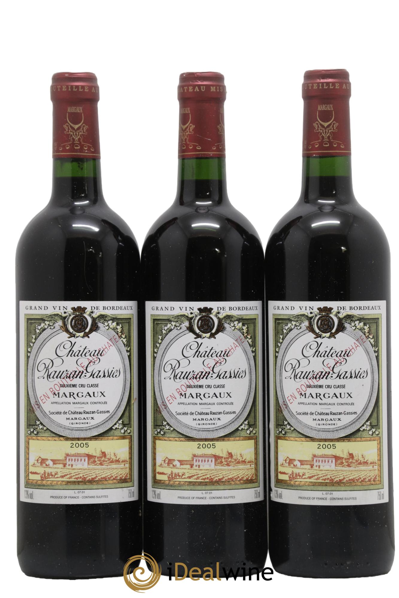 Château Rauzan-Gassies 2ème Grand Cru Classé 2005 - Lot de 12 bouteilles - 4