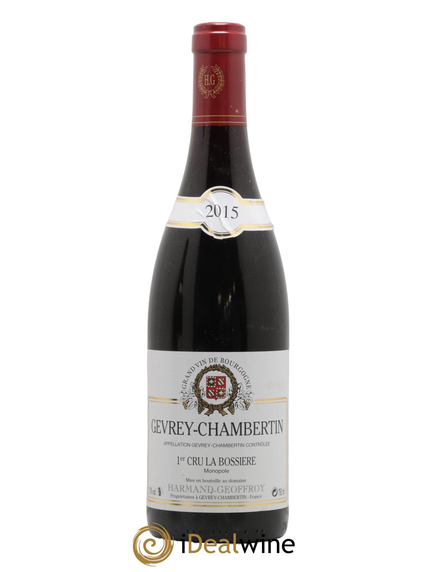 Gevrey-Chambertin 1er Cru La Bossière Harmand-Geoffroy (Domaine)  2015 - Lot of 1 bottle - 0