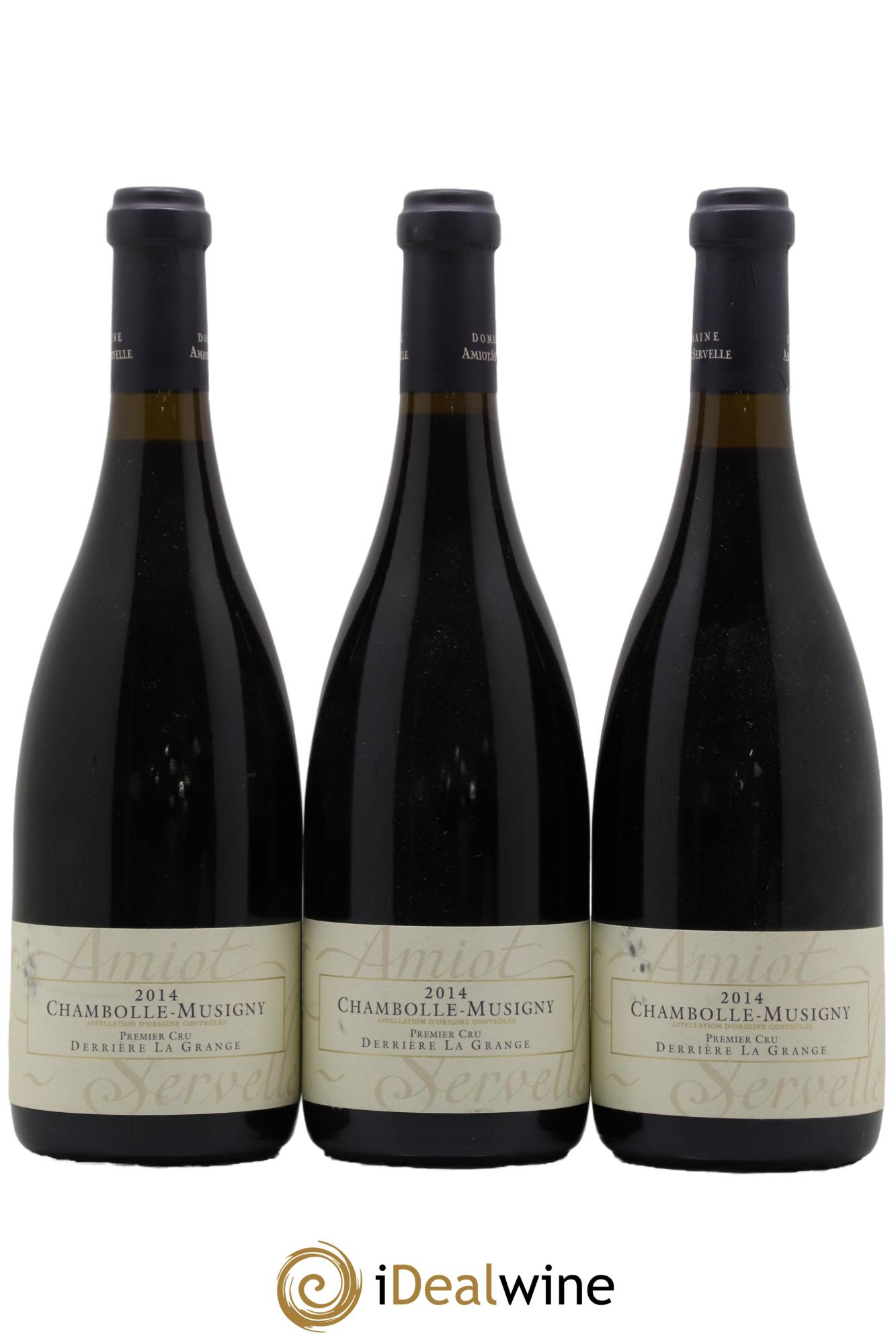 Chambolle-Musigny 1er Cru Derrière la Grange Amiot-Servelle  2014 - Lotto di 3 bottiglie - 0