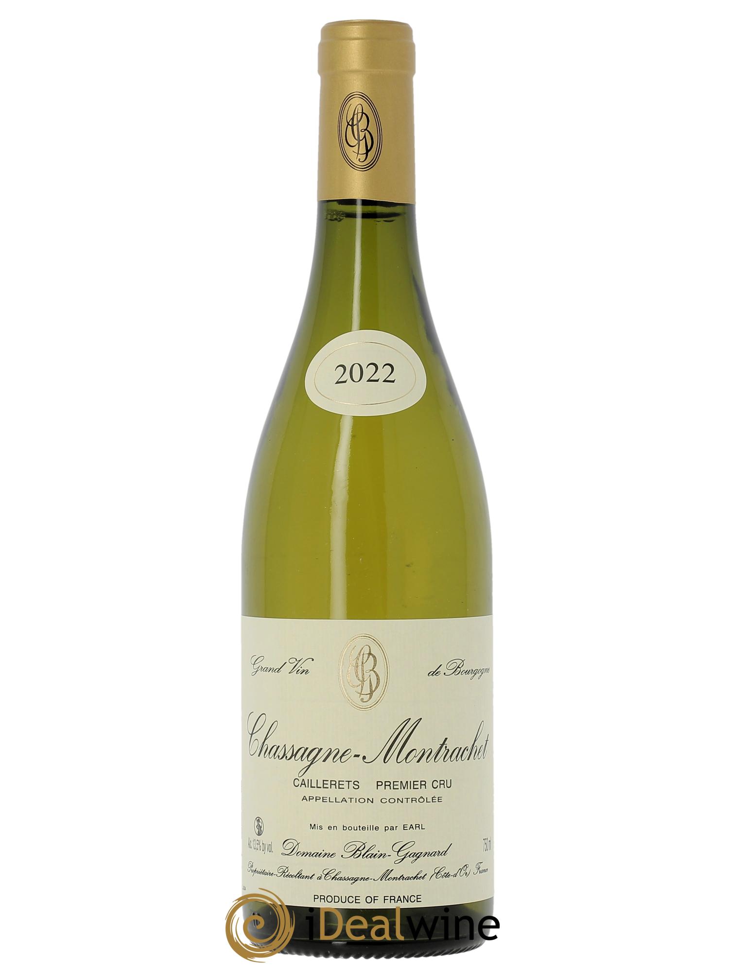 Chassagne-Montrachet 1er Cru Caillerets Blain-Gagnard (Domaine)  2022 - Lot de 1 bouteille - 0