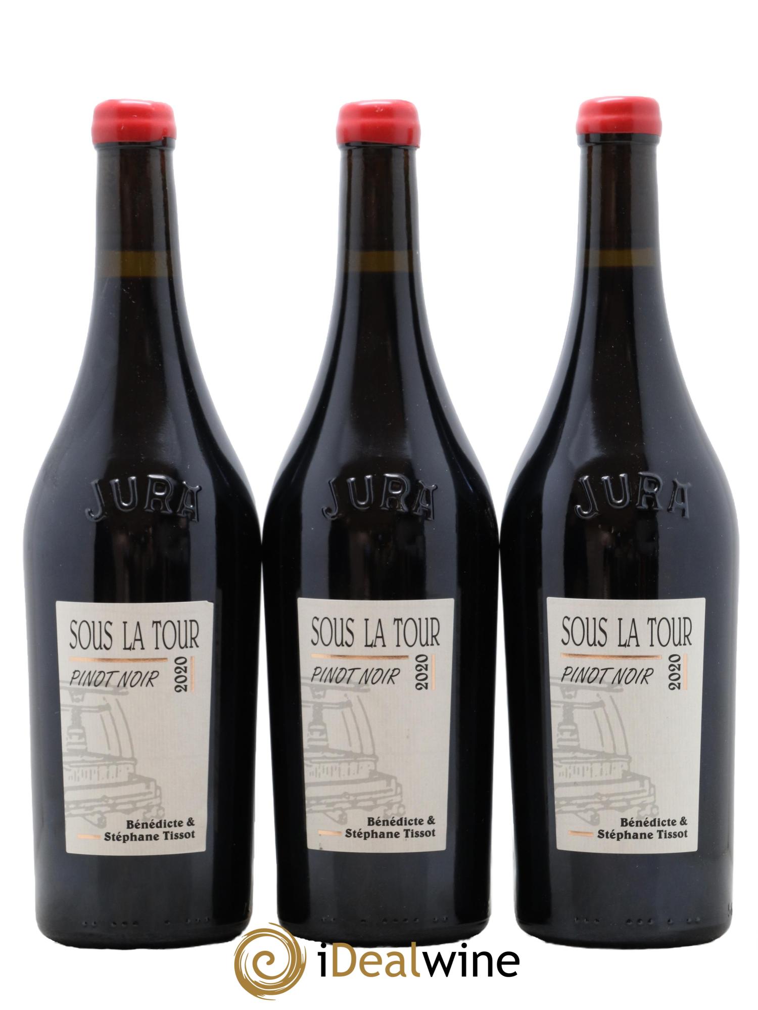 Arbois Sous la Tour Pinot Noir Bénédicte et Stéphane Tissot 2020 - Lot of 3 bottles - 0