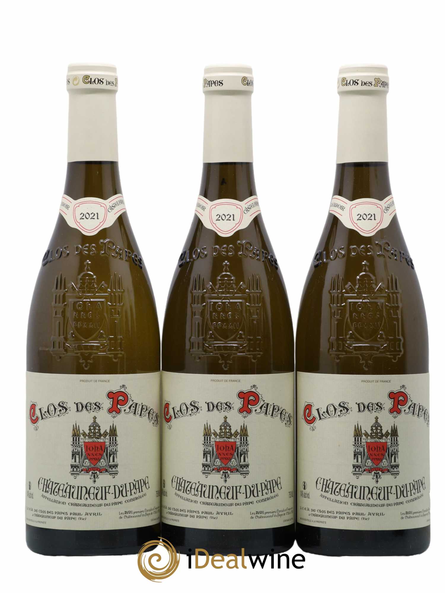 Châteauneuf-du-Pape Clos des Papes - Paul Avril 2021 - Lotto di 6 bottiglie - 2