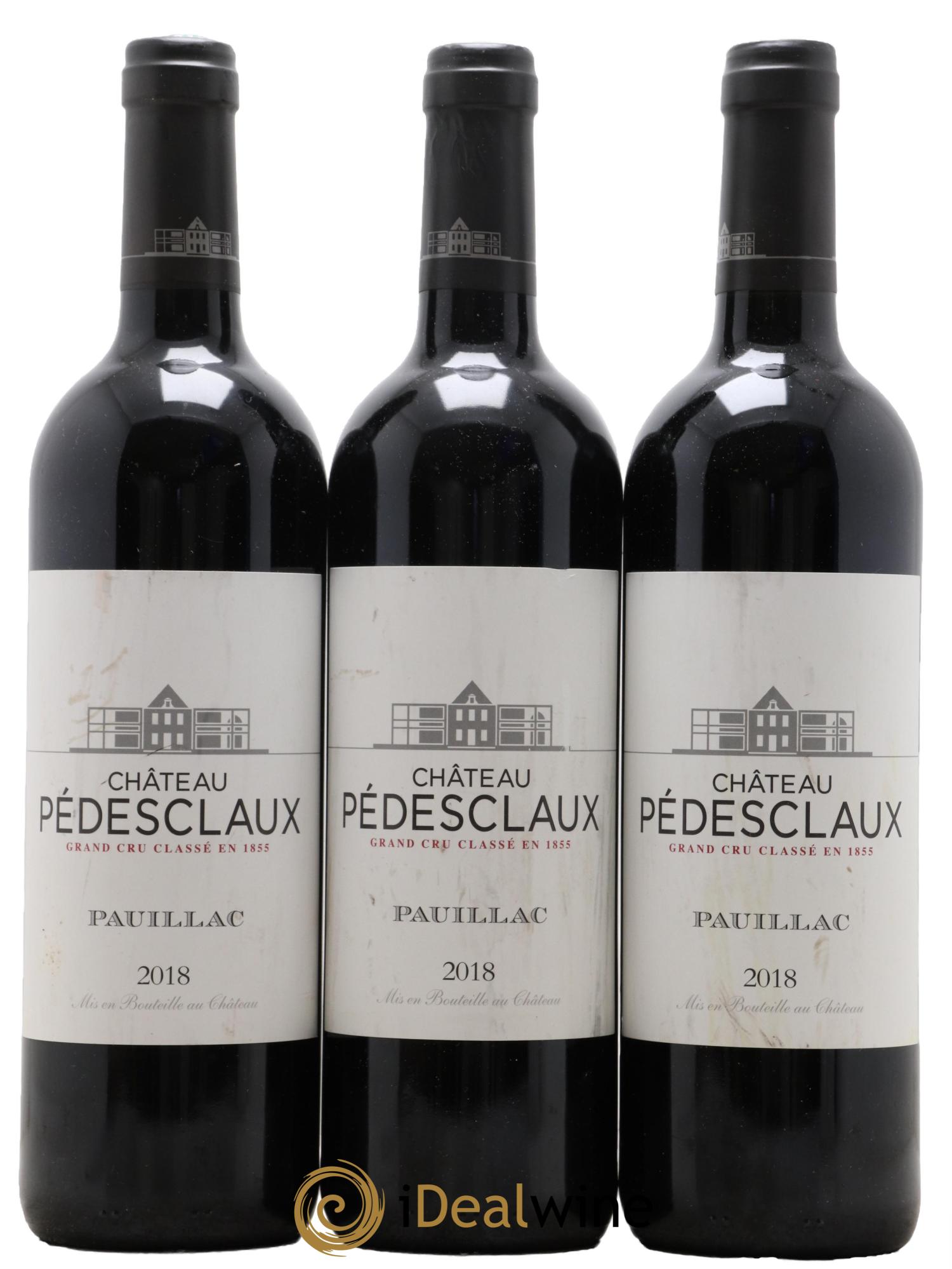 Château Pedesclaux 5ème Grand Cru Classé  2018 - Posten von 3 Flaschen - 0