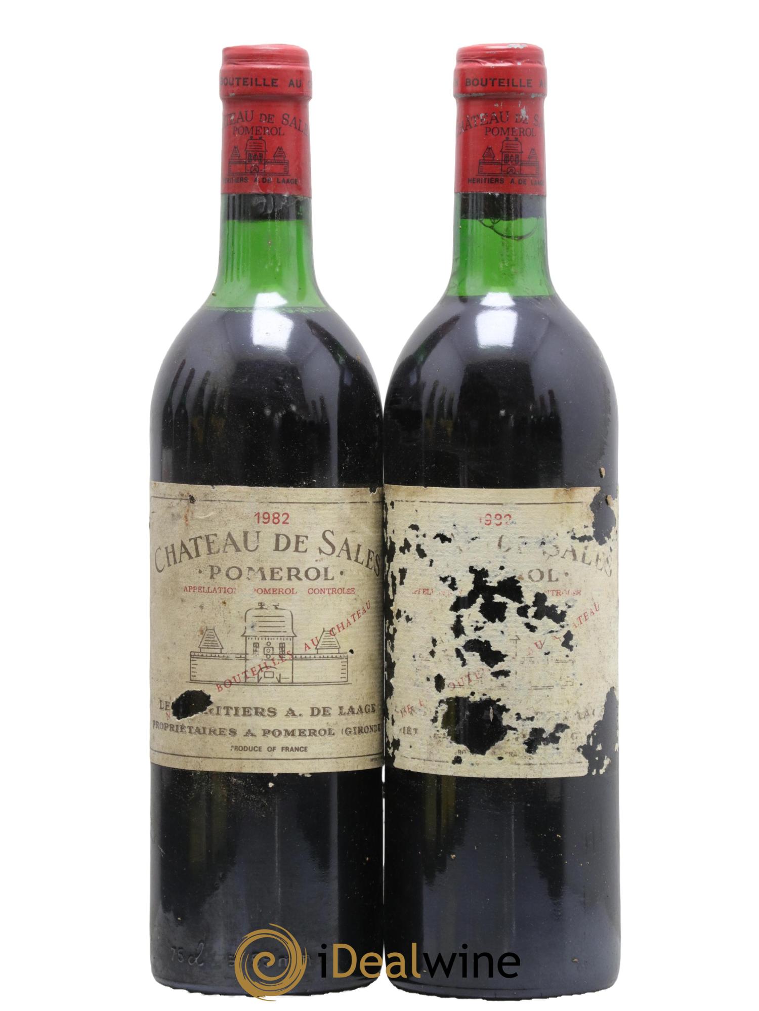 Château de Sales 1982 - Lot de 2 bouteilles - 0