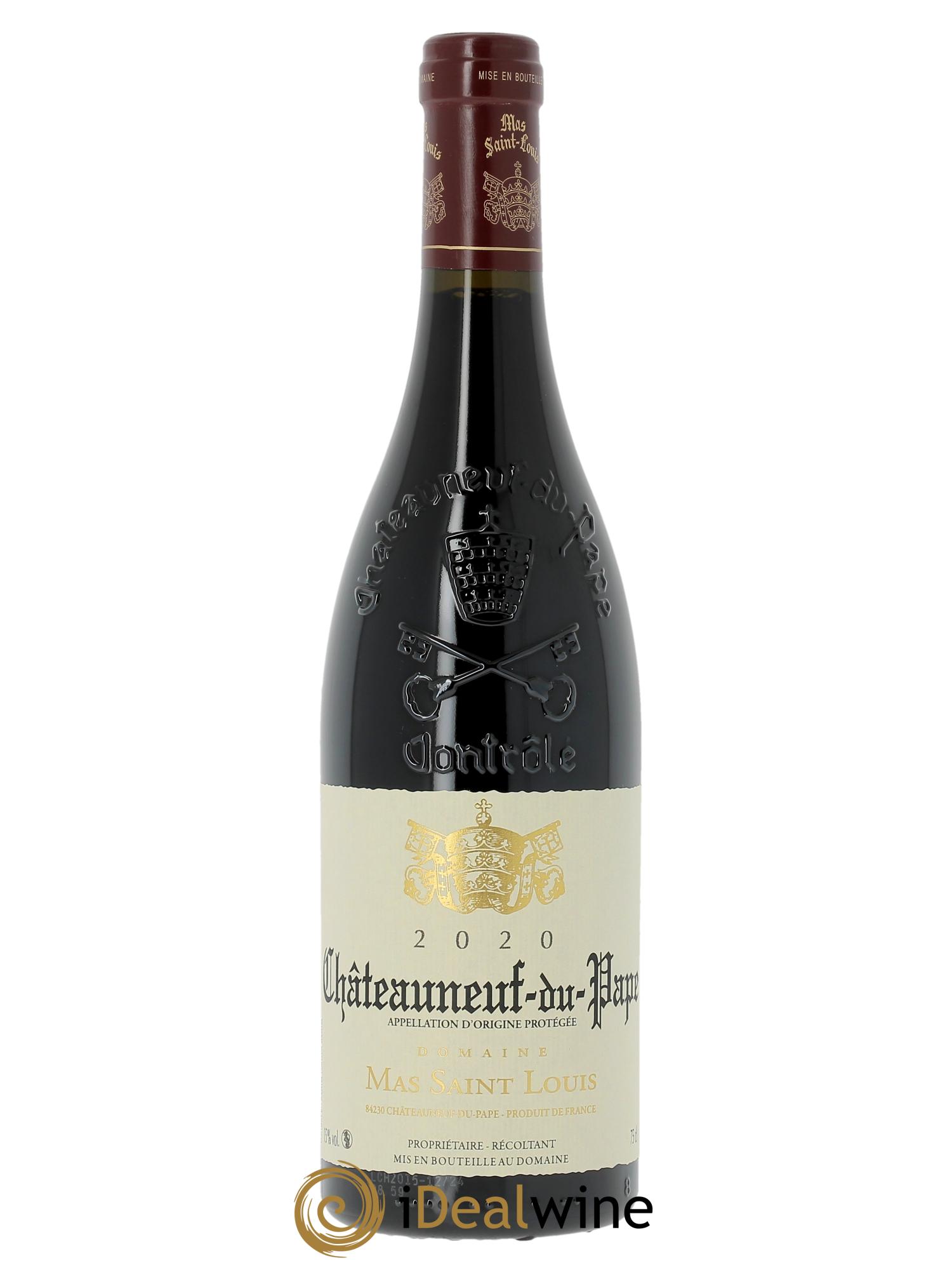 Châteauneuf-du-Pape Tradition Mas Saint-Louis  2020 - Lot de 1 bouteille - 0