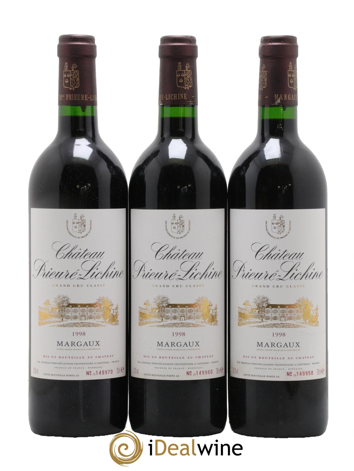 Château Prieuré Lichine 4ème Grand Cru Classé 1998 - Lot de 6 bouteilles - 2