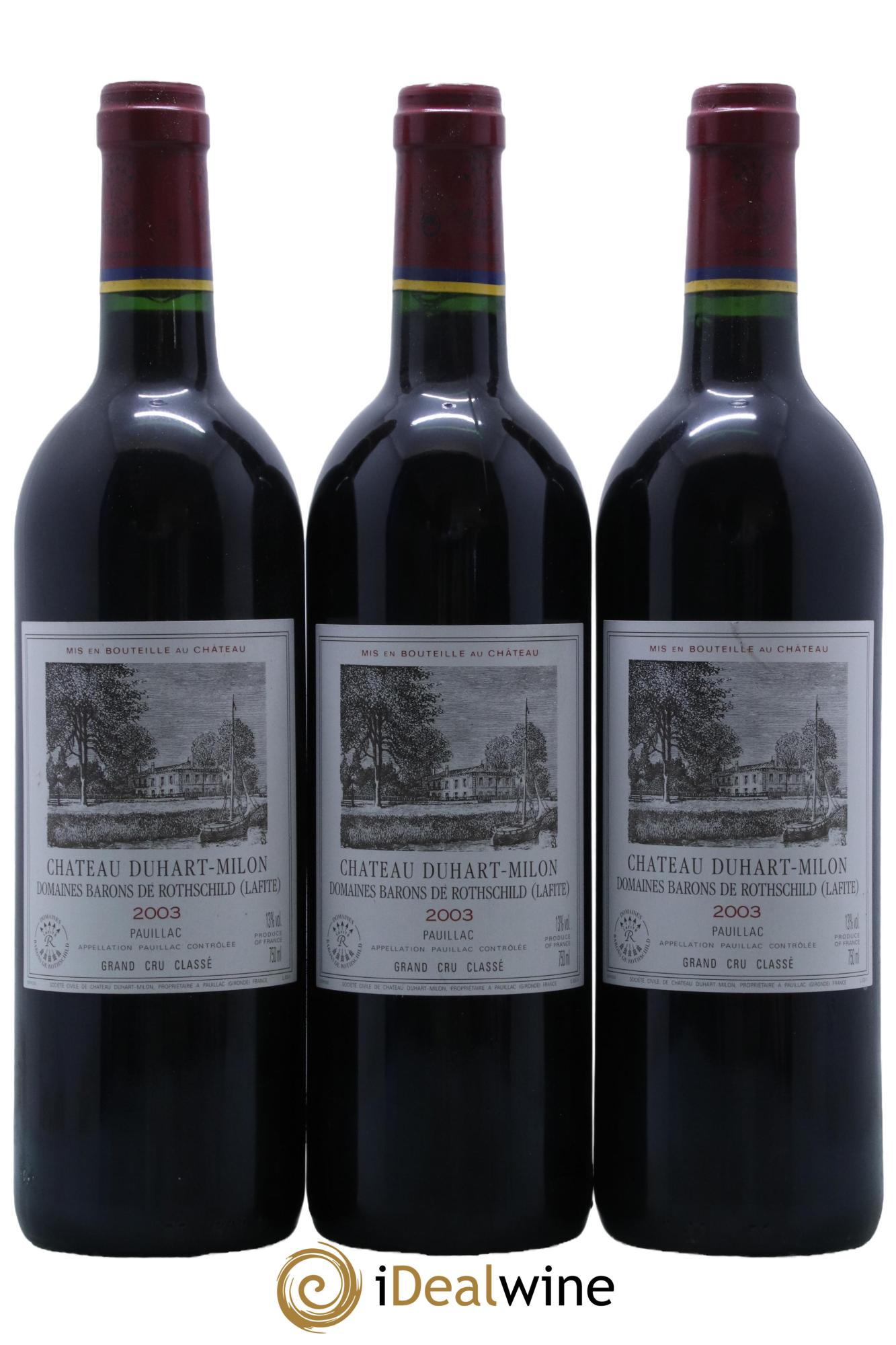 Château Duhart-Milon 4ème Grand Cru Classé  2003 - Lot de 12 bouteilles - 1