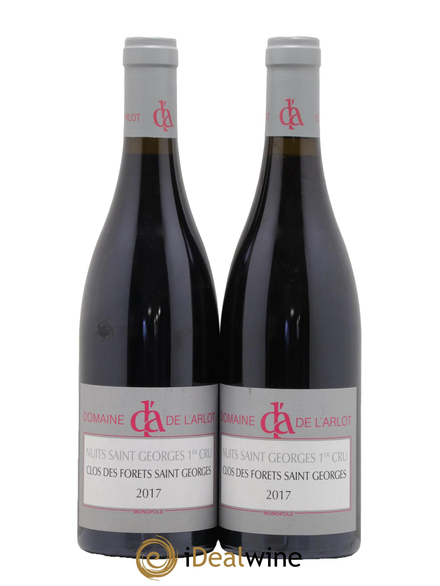 Nuits Saint-Georges 1er Cru Clos des Forêts Saint-Georges Domaine de l'Arlot 2017 - Posten von 2 Flaschen - 0