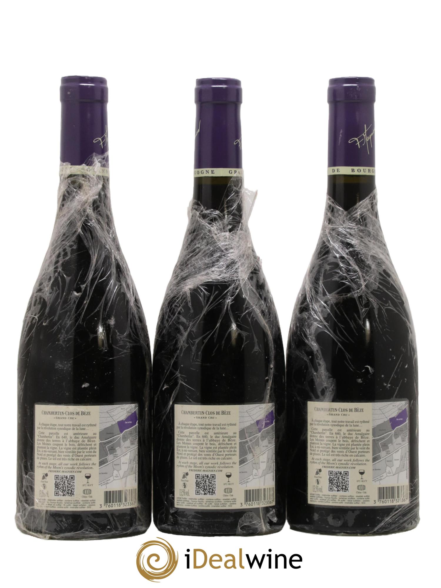 Chambertin Clos de Bèze Grand Cru Frédéric Magnien 2012 - Lotto di 3 bottiglie - 1