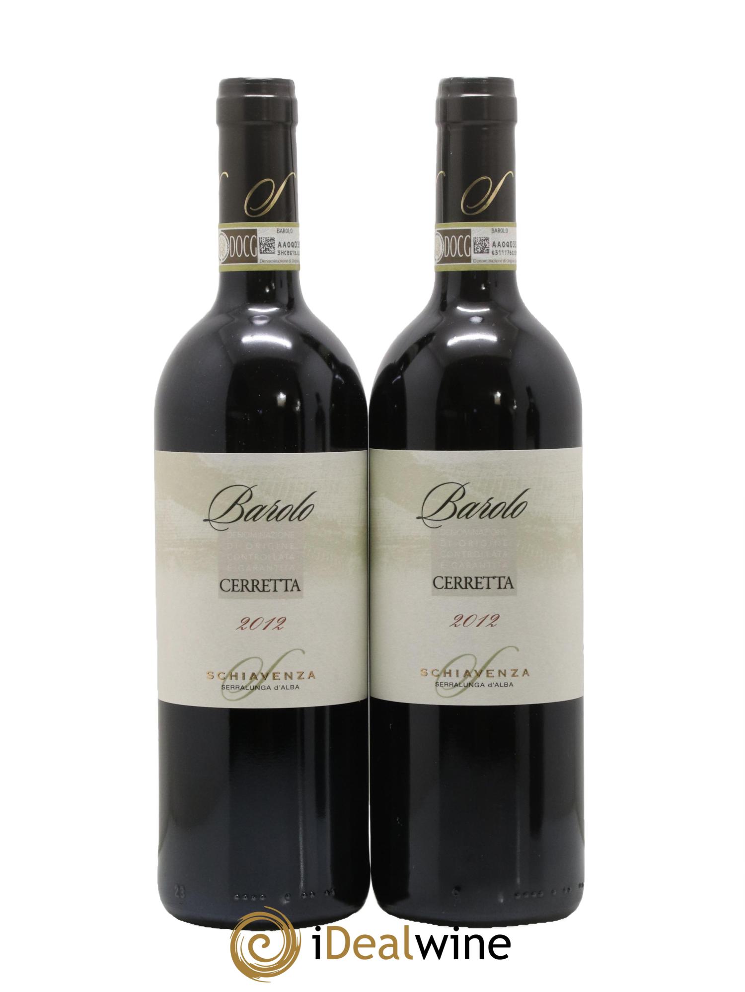 Barolo DOCG Cerretta Schiavenza 2012 - Lot of 2 bottles - 0