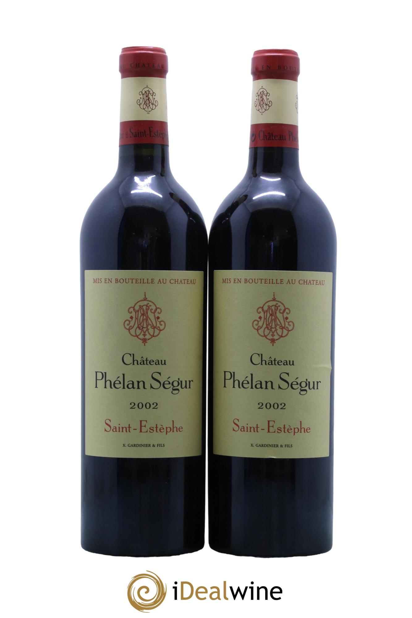 Château Phélan Ségur  2002 - Lotto di 2 bottiglie - 0