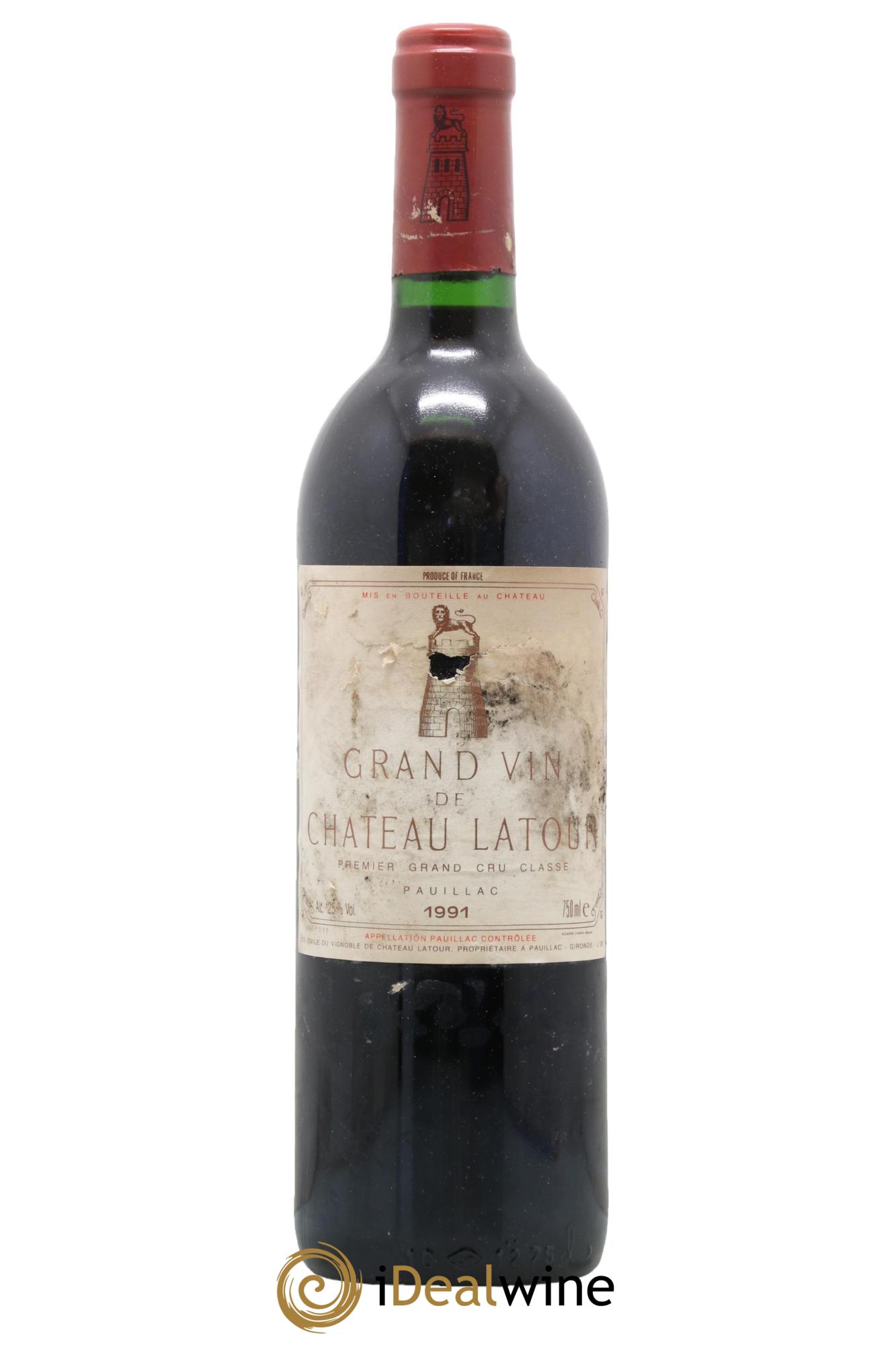 Château Latour 1er Grand Cru Classé 1991 - Lotto di 1 bottiglia - 0