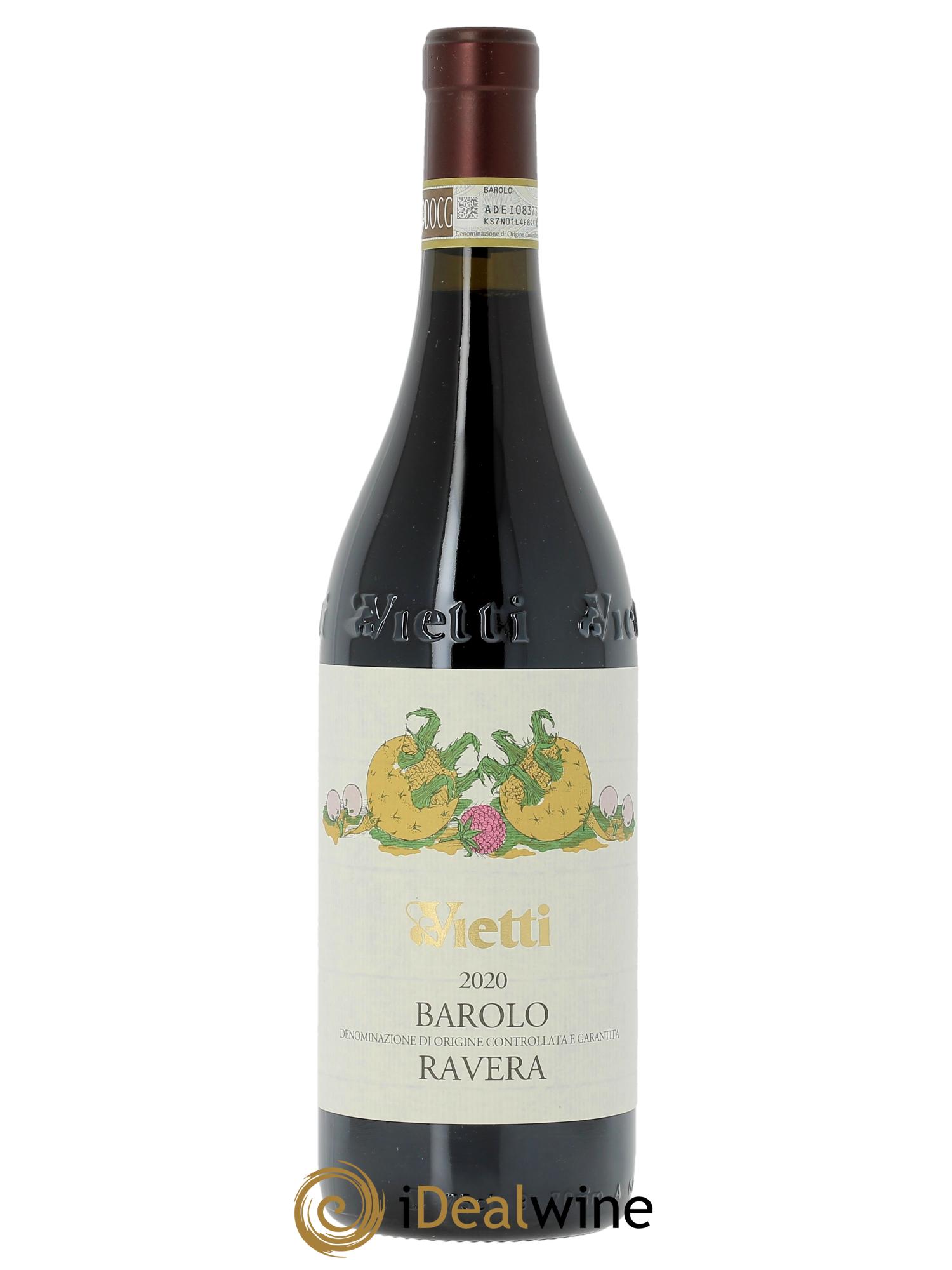 Barolo DOCG Ravera Vietti   2020 - Lot de 1 bouteille - 0