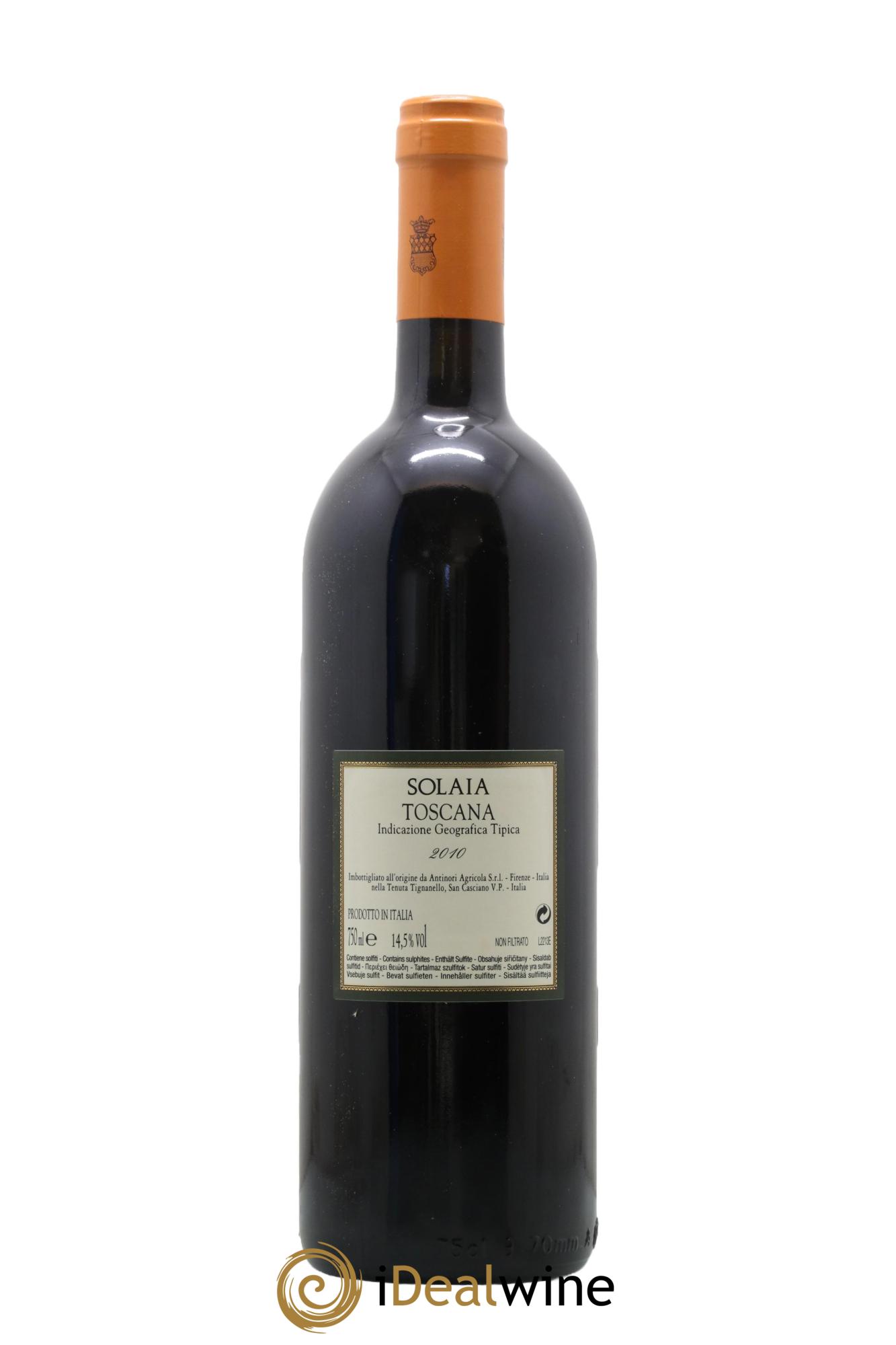 Toscana IGT Solaia Tenuta Tignanello - Antinori 2010 - Lotto di 1 bottiglia - 1