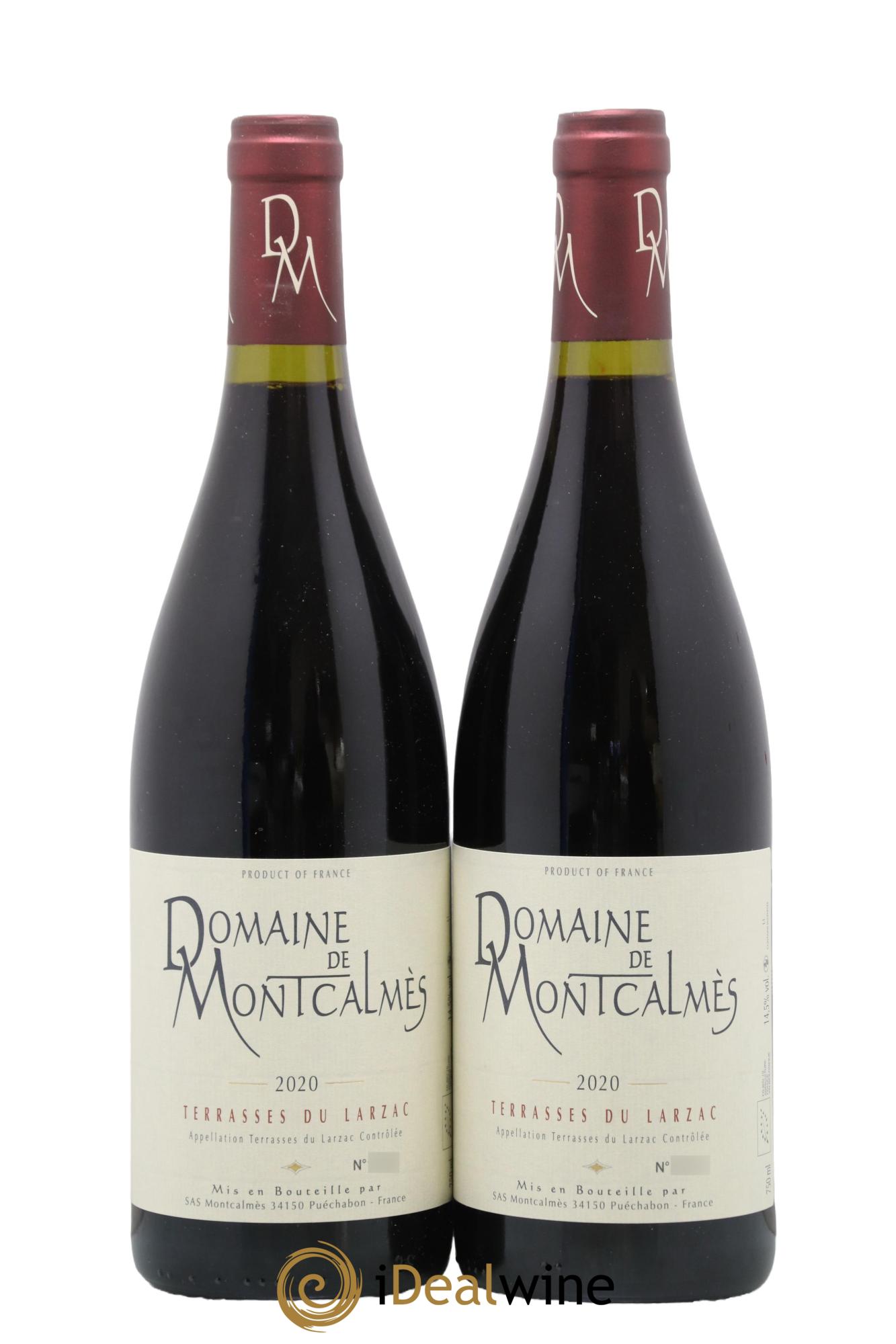 Terrasses du Larzac Domaine de Montcalmès Frédéric Pourtalié 2020 - Lot of 2 bottles - 0