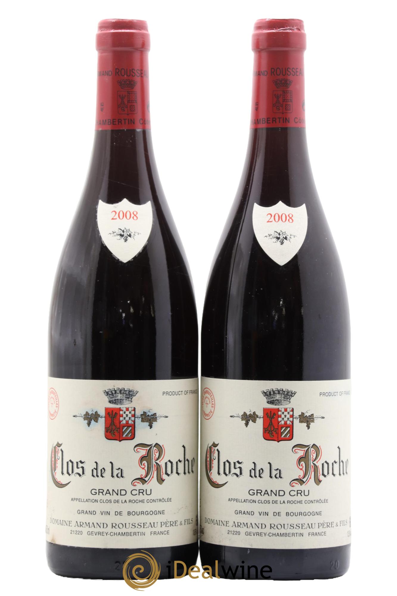 Clos de la Roche Grand Cru Armand Rousseau (Domaine) 2008 - Posten von 2 Flaschen - 0