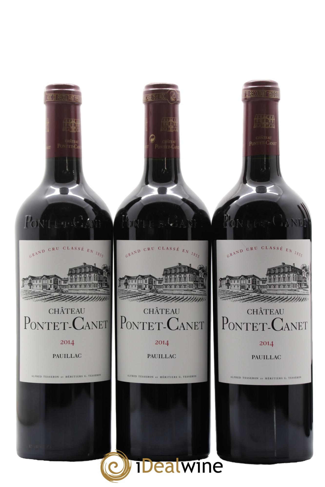 Château Pontet Canet 5ème Grand Cru Classé 2014 - Lot de 6 bouteilles - 1