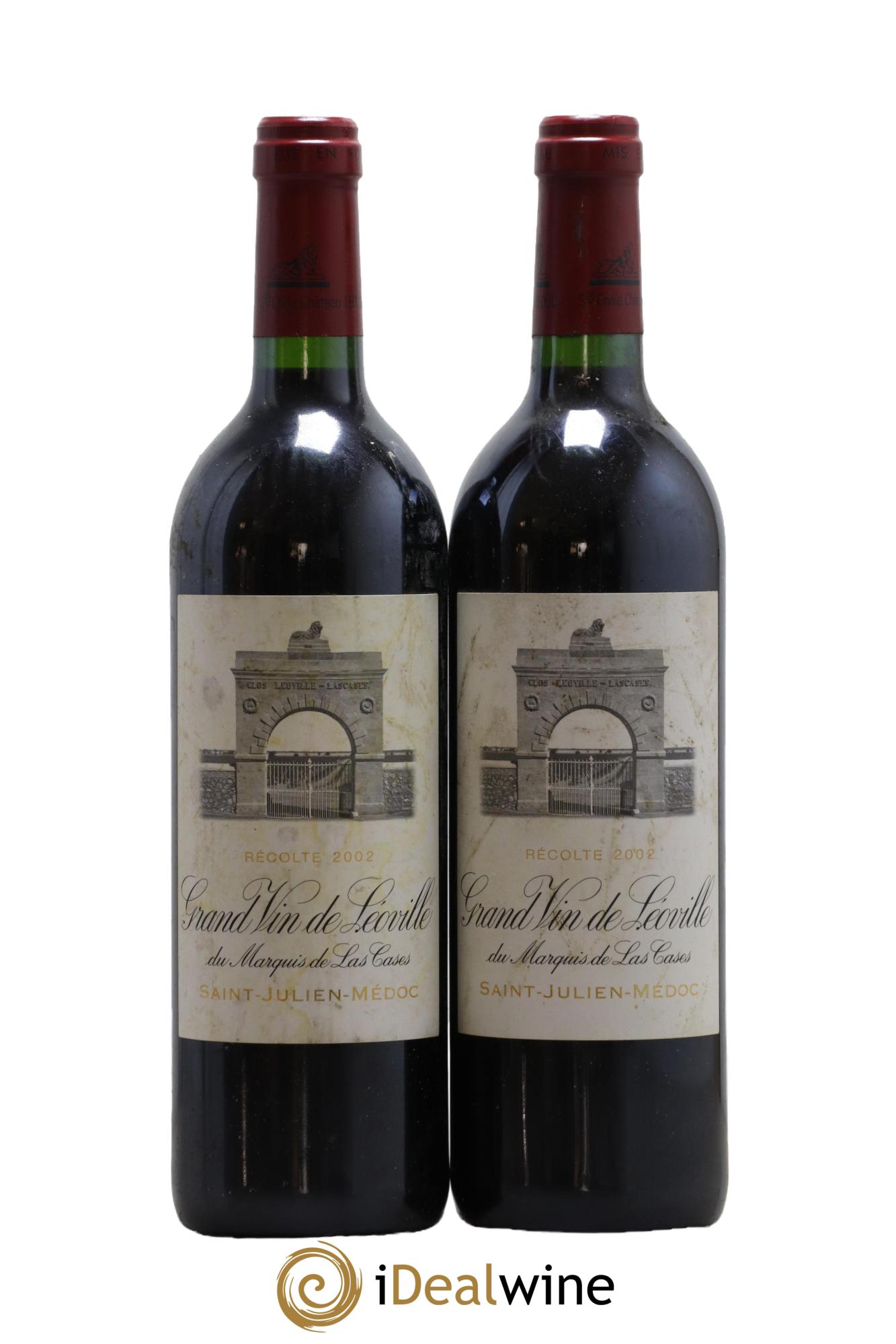 Château Léoville Las Cases 2ème Grand Cru Classé 2002 - Lot of 2 bottles - 0