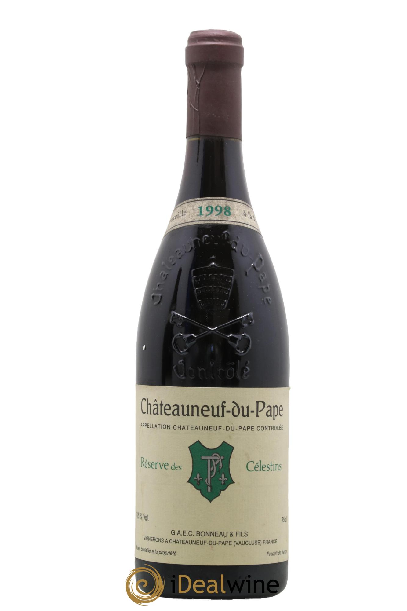 Châteauneuf-du-Pape Réserve des Célestins Henri Bonneau & Fils 1998 - Posten von 1 Flasche - 0