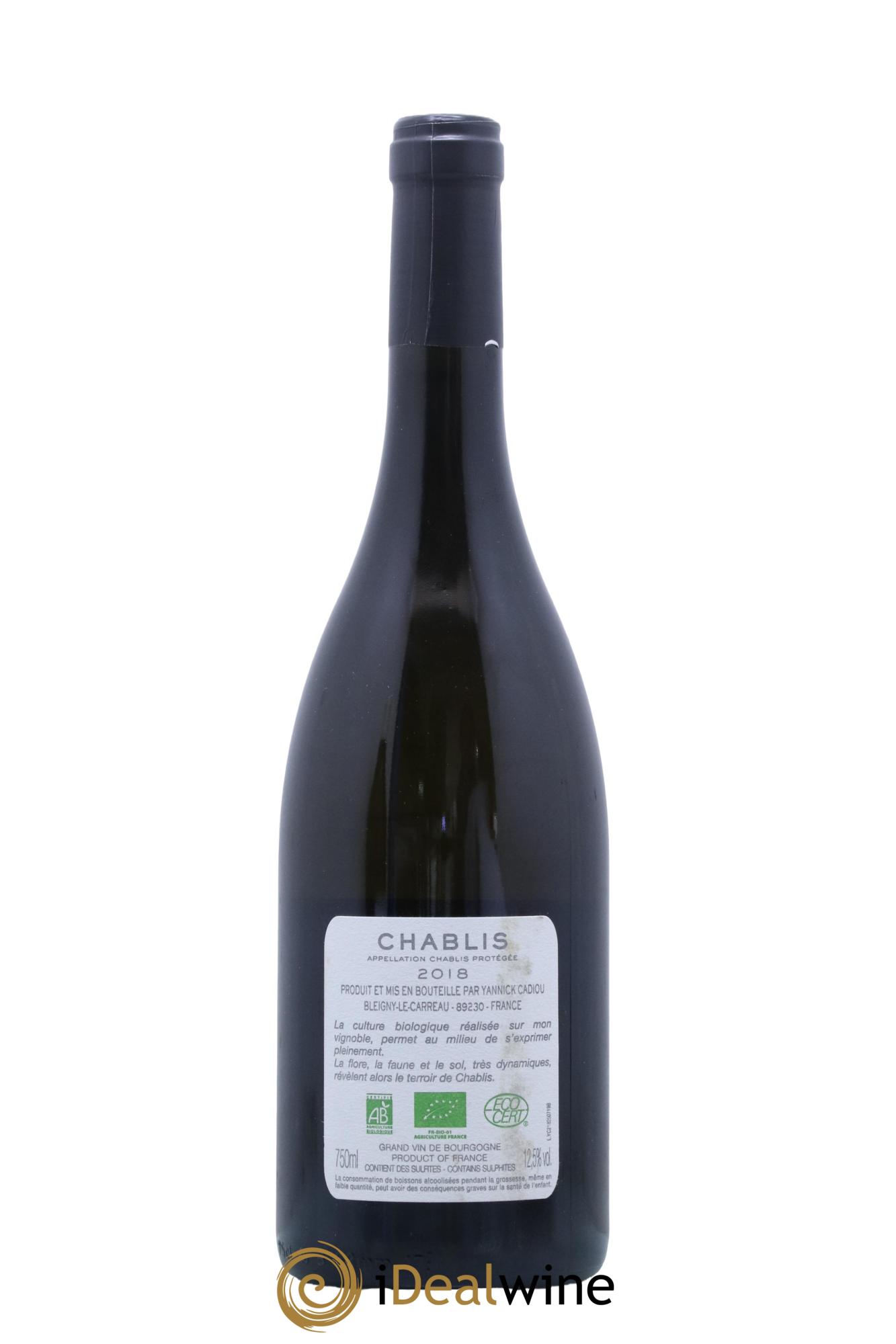 Chablis Domaine Yannick Cadiou 2018 - Posten von 1 Flasche - 1