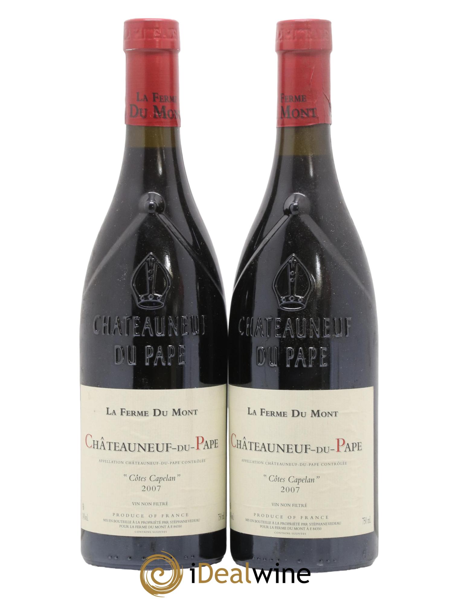 Châteauneuf-du-Pape Côtes Capelan La Ferme du Mont 2007 - Lot de 2 bouteilles - 0