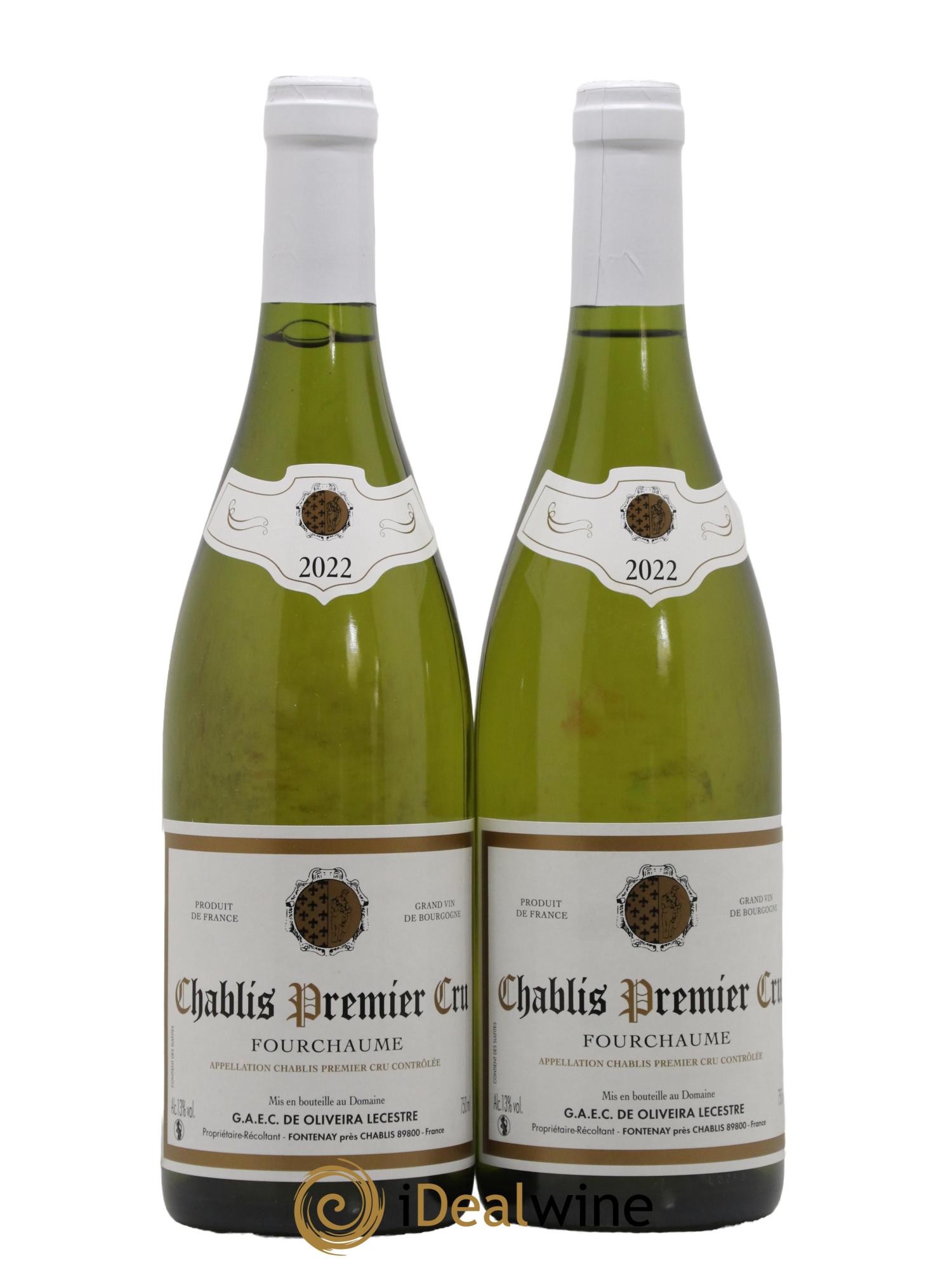 Chablis 1er Cru Fourchaume Gaec De Oliveira Lecestre 2022 - Posten von 2 Flaschen - 0