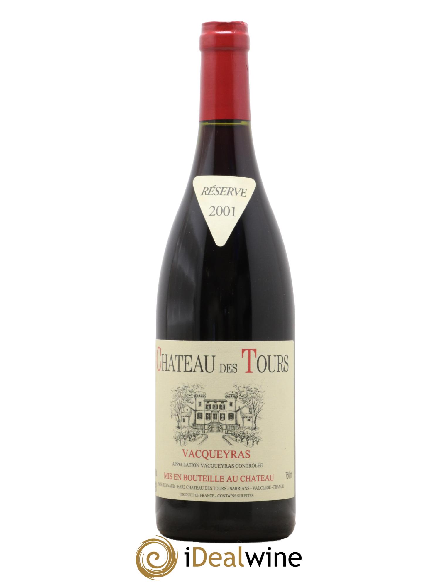 Vacqueyras Château des Tours Emmanuel Reynaud 2001 - Lotto di 1 bottiglia - 0