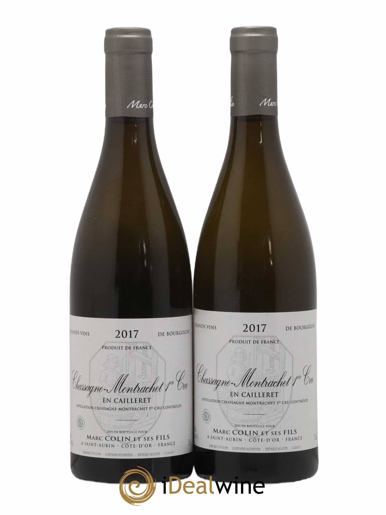 Chassagne-Montrachet 1er Cru Les Caillerets Marc Colin & Fils  2017 - Lot of 2 bottles - 0