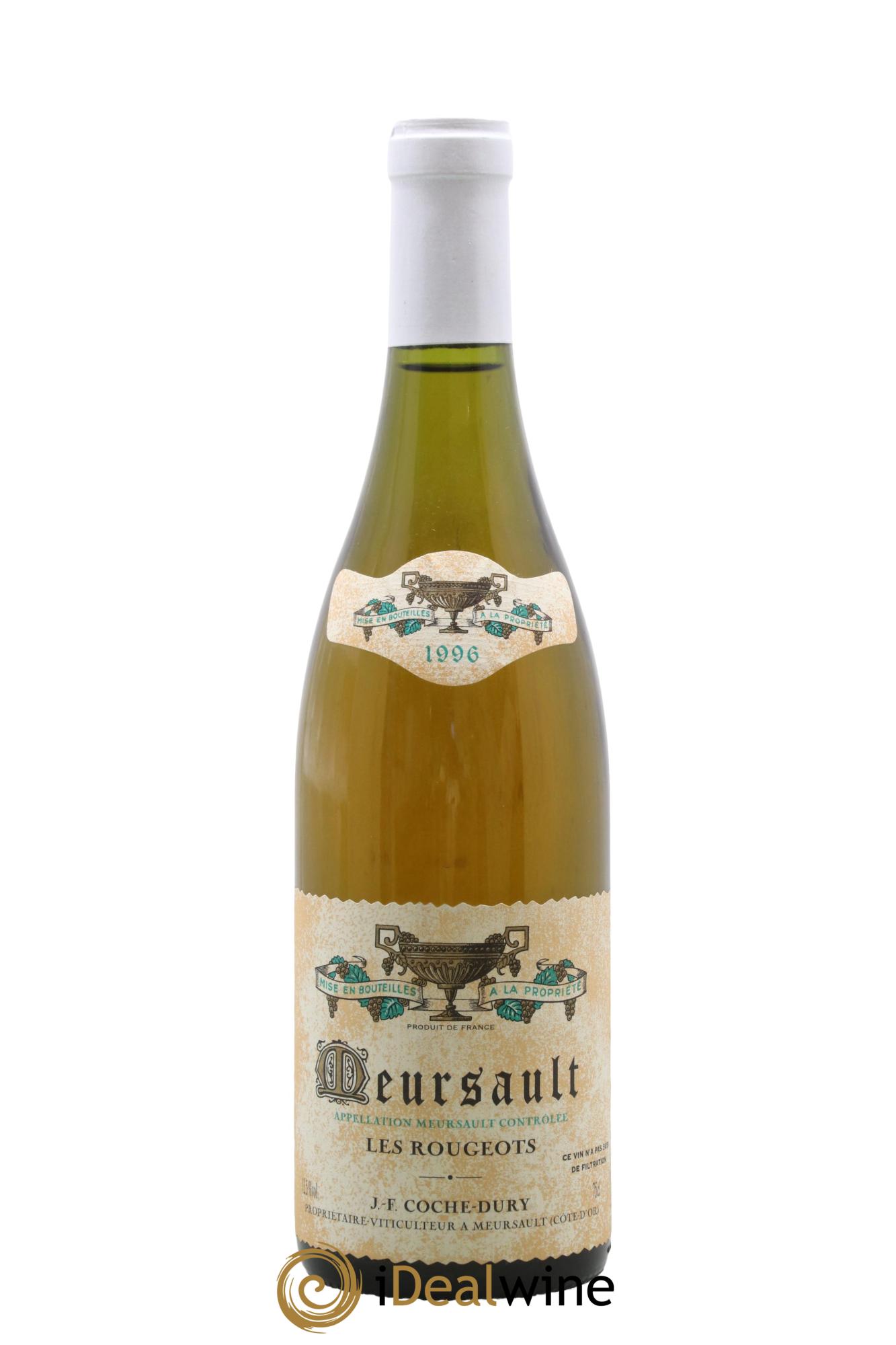 Meursault Les Rougeots Coche Dury (Domaine) 1996 - Lotto di 1 bottiglia - 0